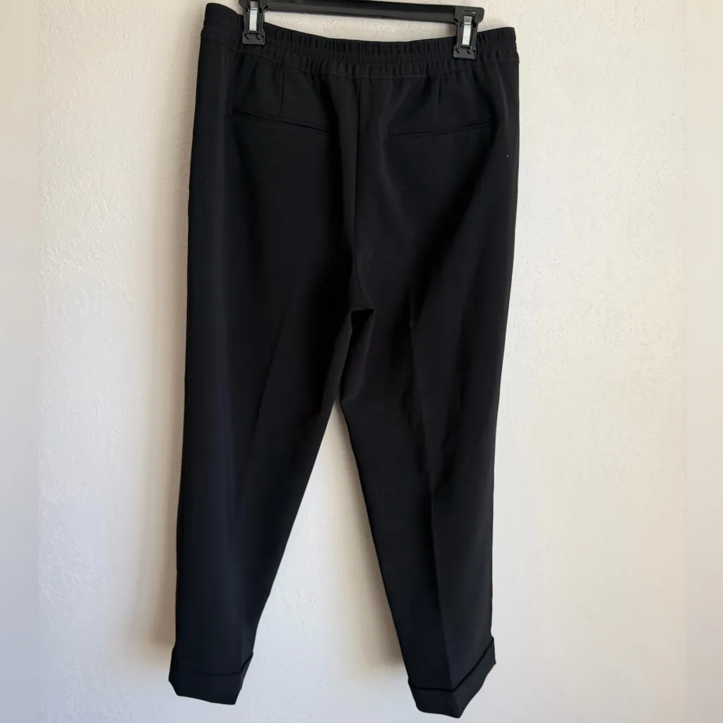 Club Monaco Black Pull On Straight Leg Ankle Ponte Pant Womens 6 Career Classic - Image 5