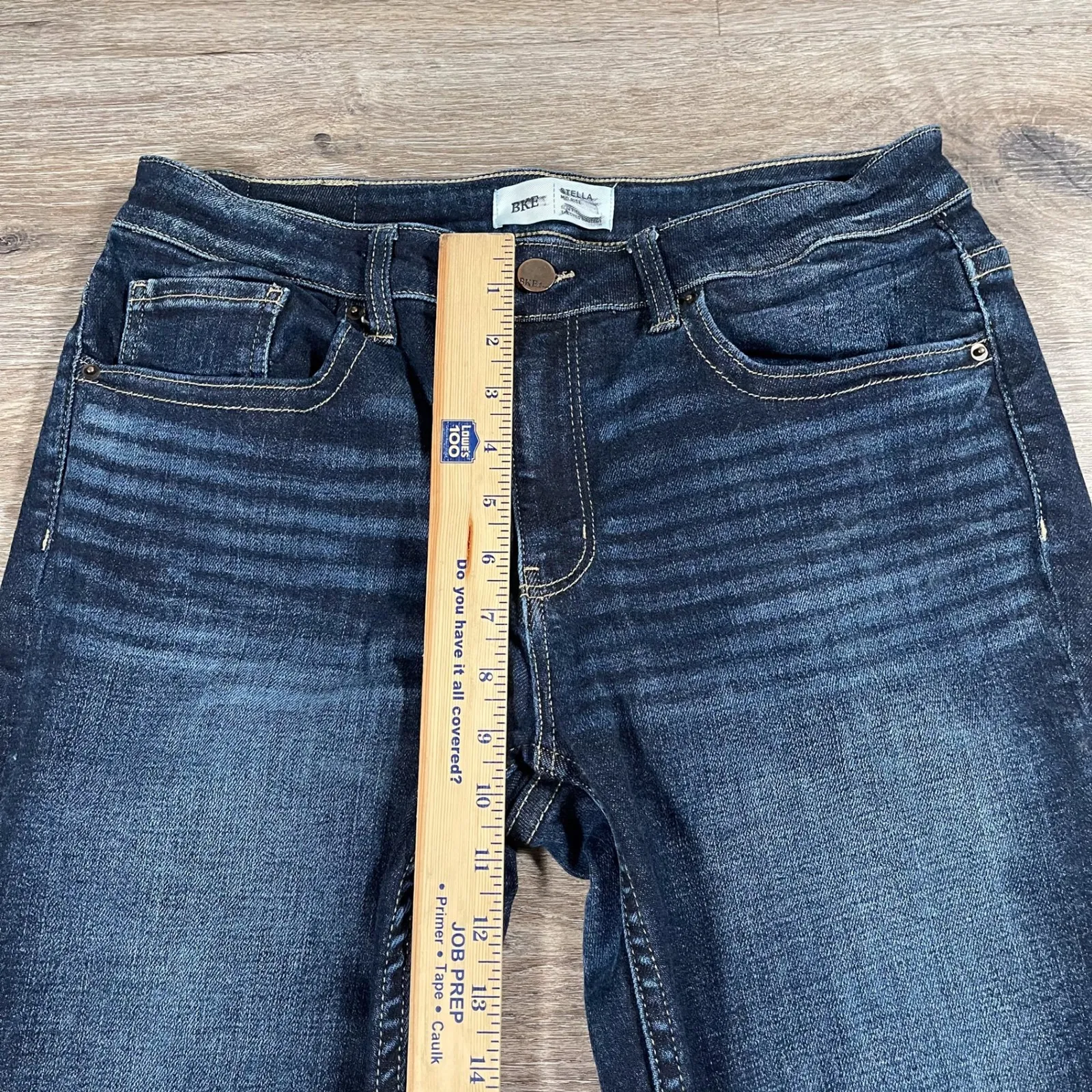 BKE  Women's Jeans Stella Tailored Bootcut Mid Rise Slim Fit Denim 31x29.5 Blue - Image 4