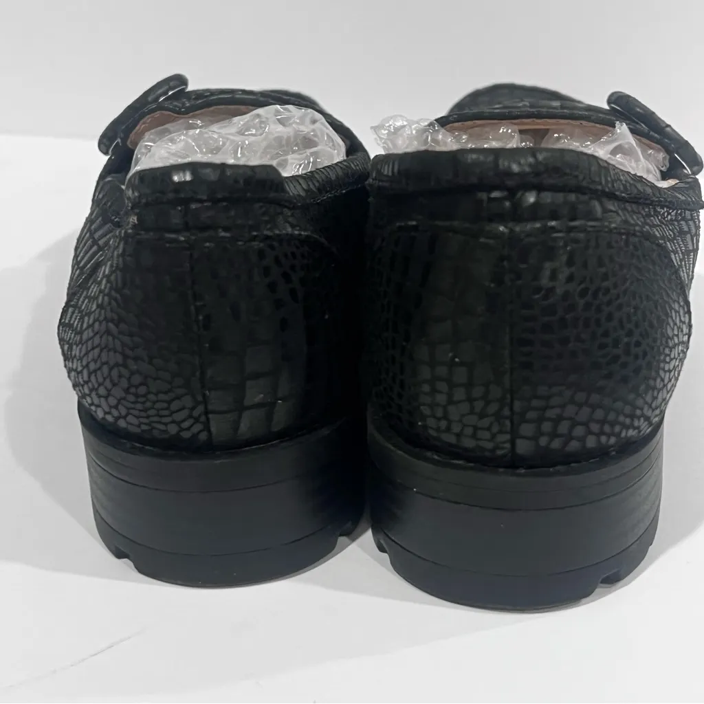 LifeStride Women’s Lolly Slip-On Loafer Black Croc Size 5M Chic Comfort Flats 🔥 - Image 4