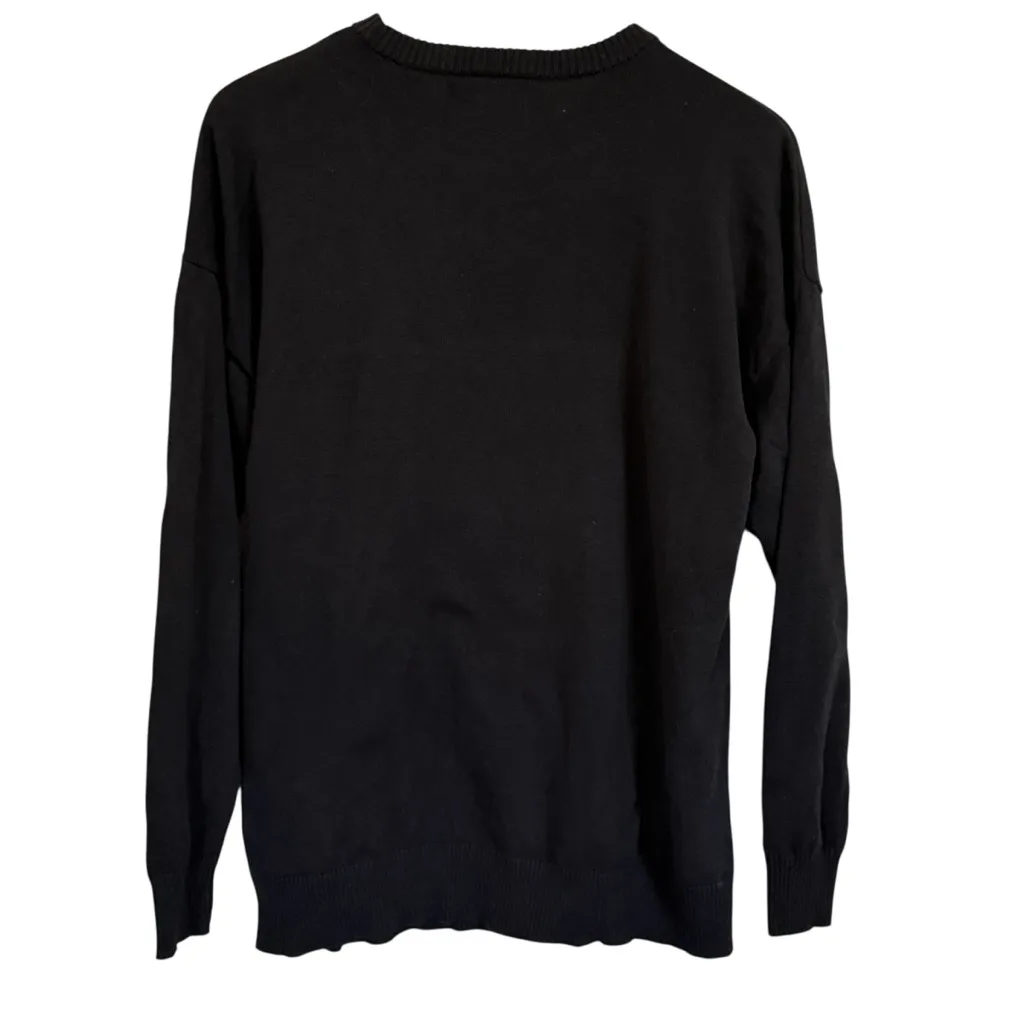 Def Leppard Black Graphic Sweater Women’s Size Small Vinyl Icons Forever 21 - Image 6