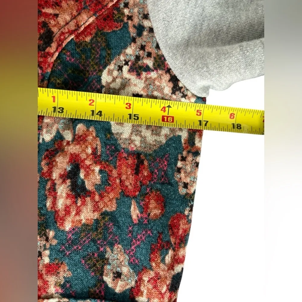 Anthropologie Saturday Sunday Women's Delwyn Floral French Terry Jacket Size M - Image 10