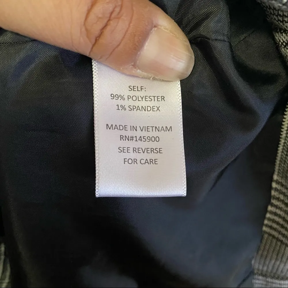 Kaii Los Angeles Black Academia Mini Houndstooth Double Breasted Career … - Image 4