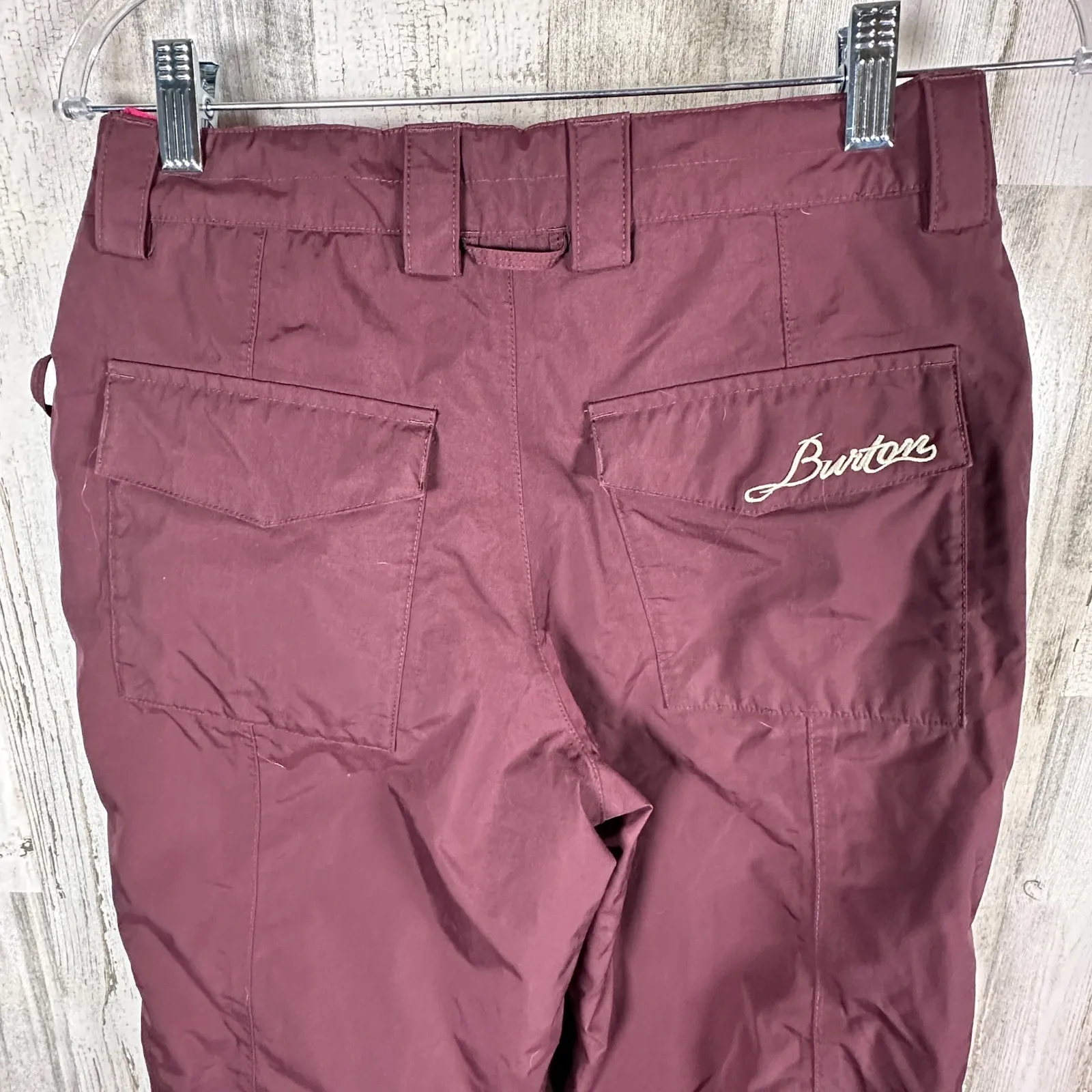 Burton Women’s Downtown Insulated Snow Pants – Burgundy – Size XS – MSRP $179 - Image 5