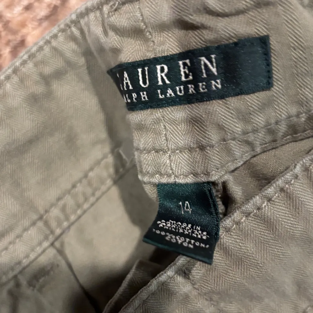 Ralph Lauren Olive Cargo Pants - Image 2
