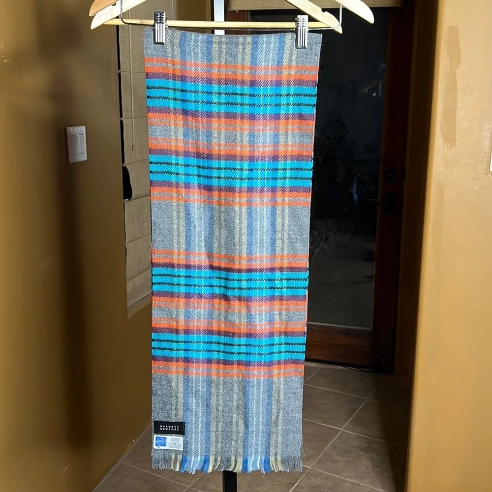 Barneys New York Flannel Plaid Scarf - Image 2