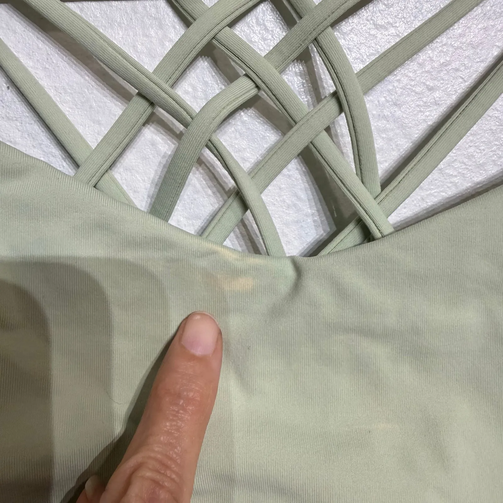 Lululemon Citra Lime Free To Be Serene Sports Bra Sz 8 - Image 7