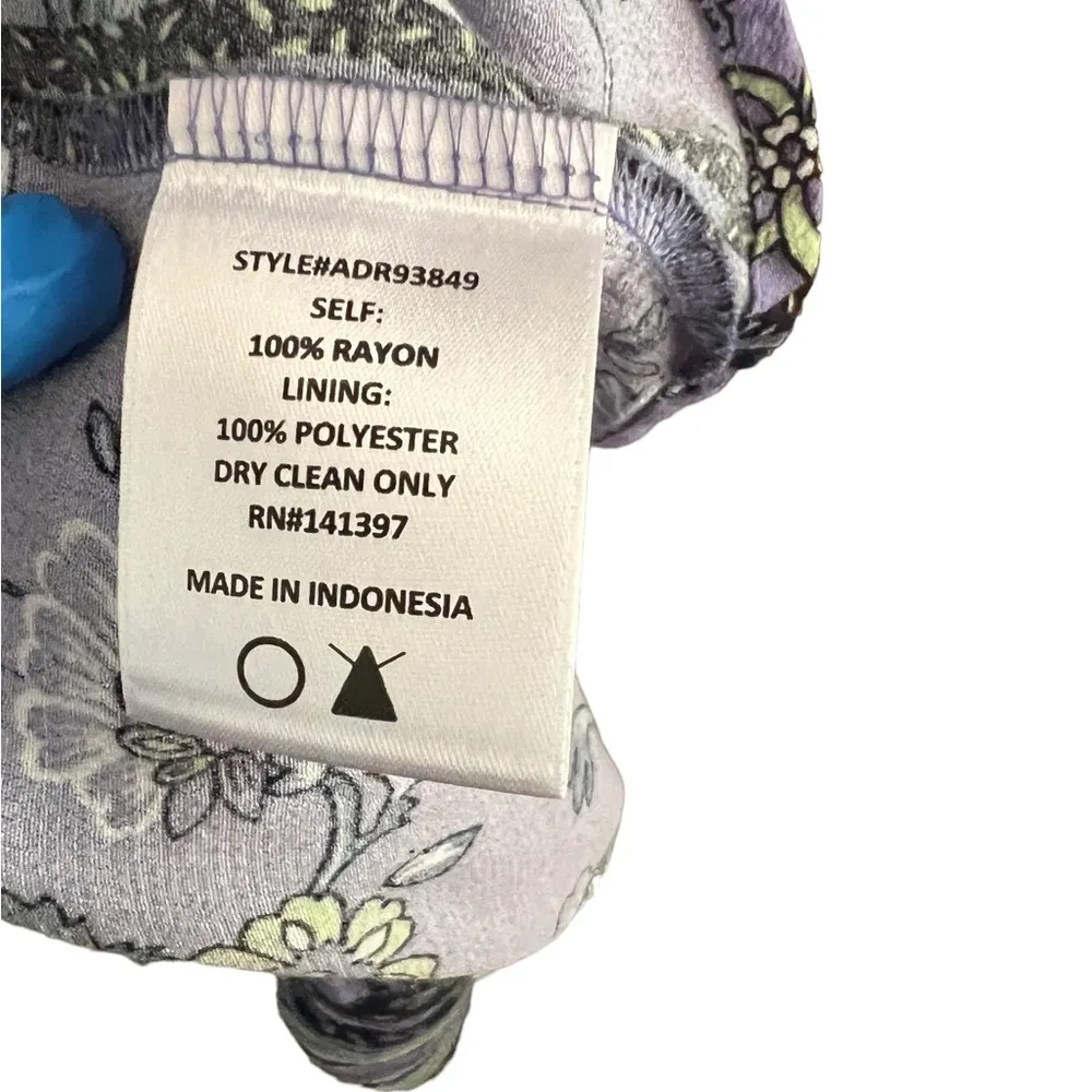 ASTR The Label Dress Womens Size XS Purple Floral High Low Maxi Wrap Revolve - Image 8