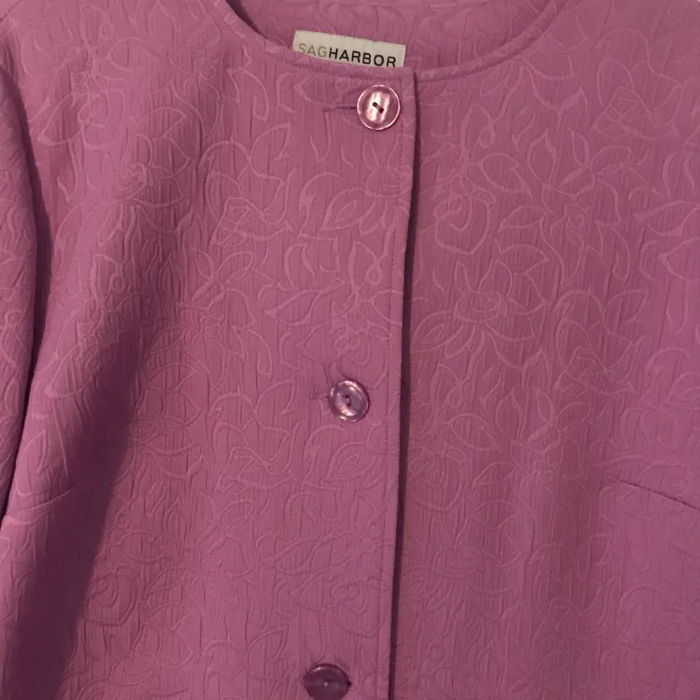 Lilac purple Floral pattern button dress coat💜 - Image 3