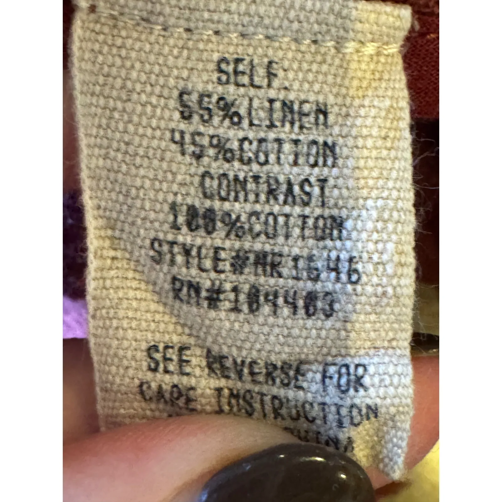 Moon‎ River Vest Women Small Red Linen Sleeveless Duster Belted Trench Lagenlook - Image 10