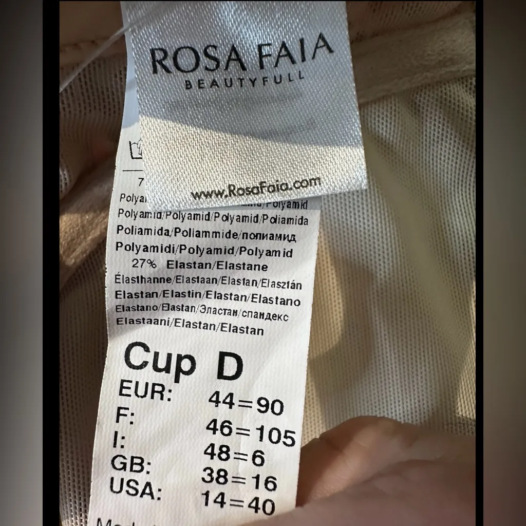 Rosa Faia Bella Top Summer Stories Underwired Bikini Swim Top, US 40D Blue Size L - Image 7