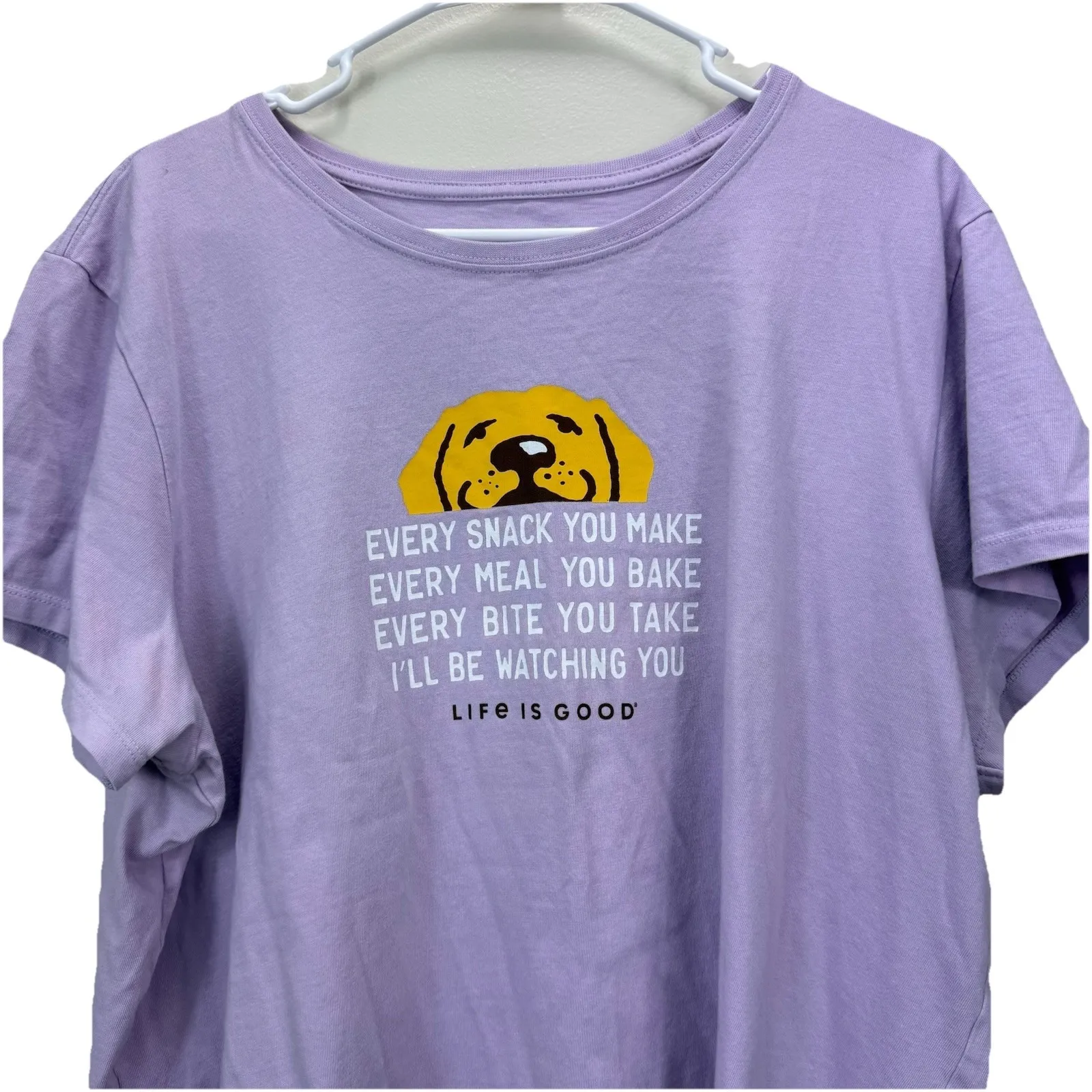 Life is Good Purple Dog Short Sleeve Crew Neck Crusher Tee Size 2X  XXL - Image 3