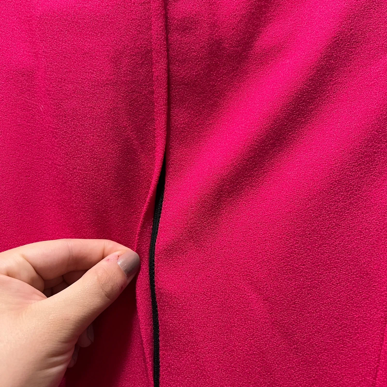 Rickie Freeman For Terijon Saks Fifth Avenue Wool Bodycon Dress Pink Sz 4 - Image 6