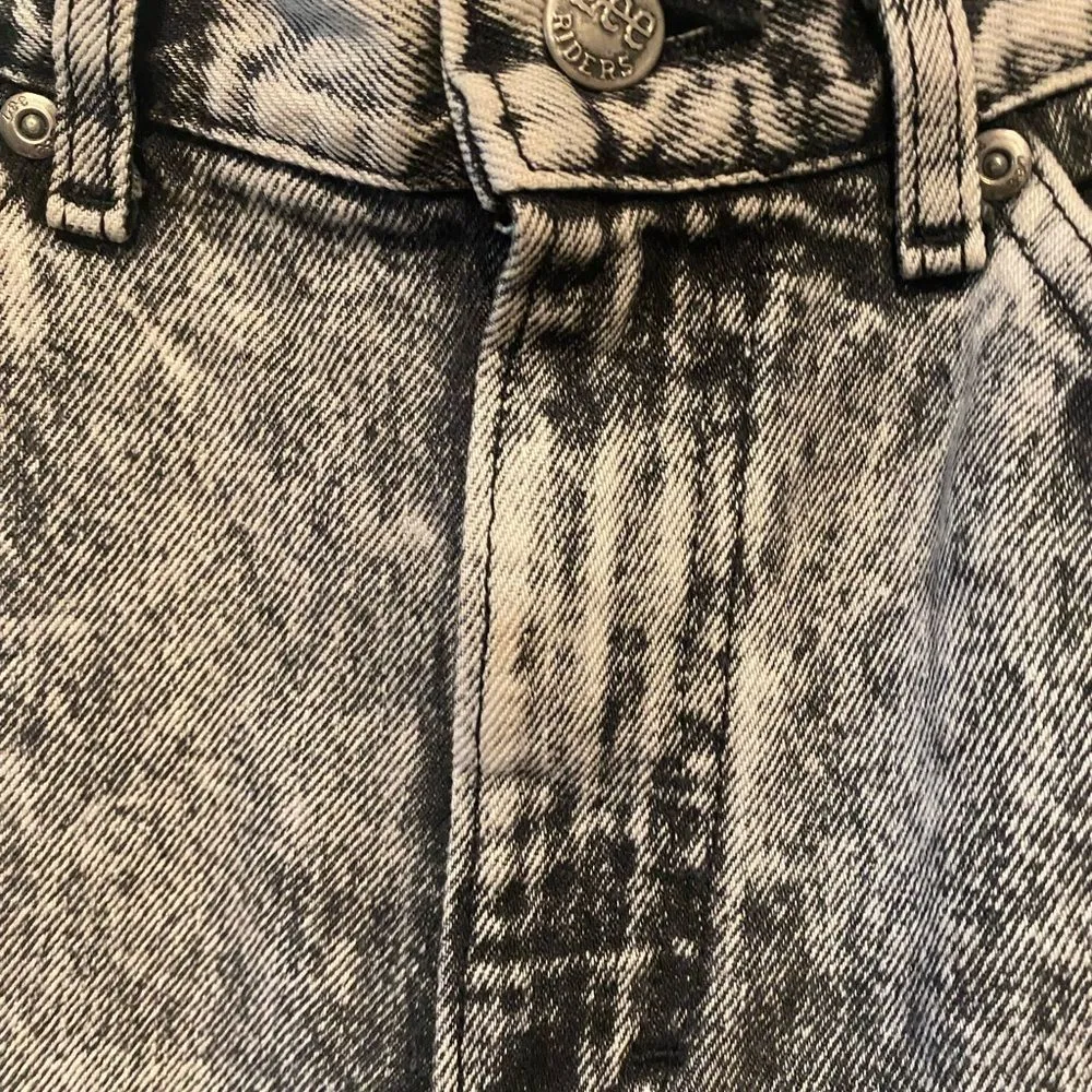 Vintage Lee white black grayish ash wash skinny denim jeans - Image 5