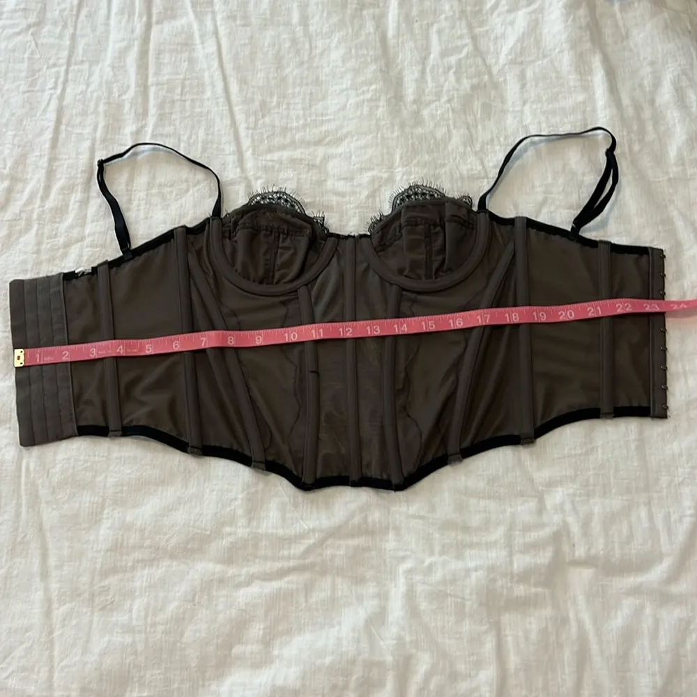 Out from Under Modern Love Corset Lace Small Washed Black - Image 13