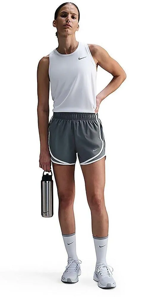 Nike Women's Tempo Dri-FIT Mid-Rise Running Shorts 3” Smoke Grey White Women's M - Image 2