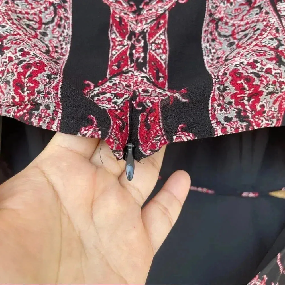 Avec Les Filles Rosie Tiered Maxi Dress size 10 - Image 10