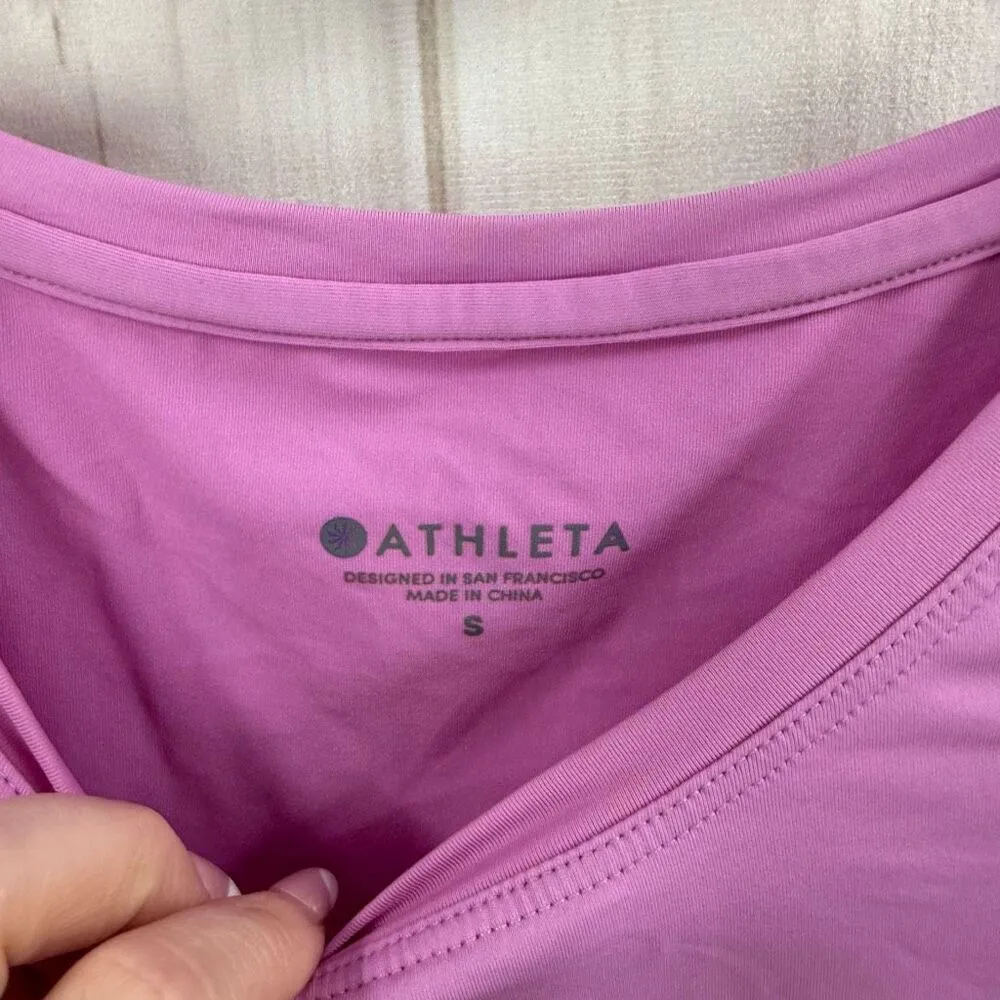 Athleta Women’s Small Pink Mesh Longsleeve Top - Image 2