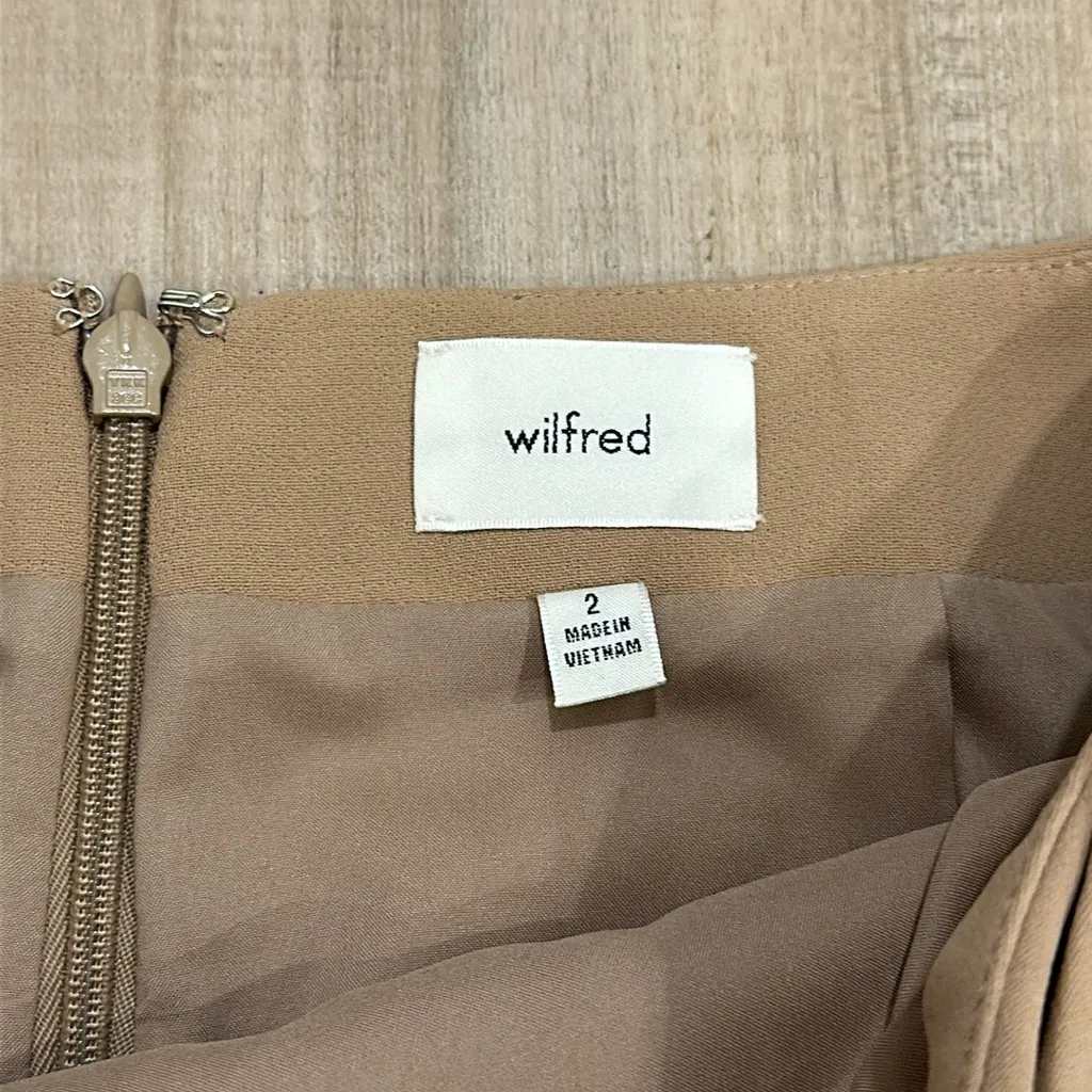 Aritzia Wilfred Angie Skirt Tan Size 2 - Image 7