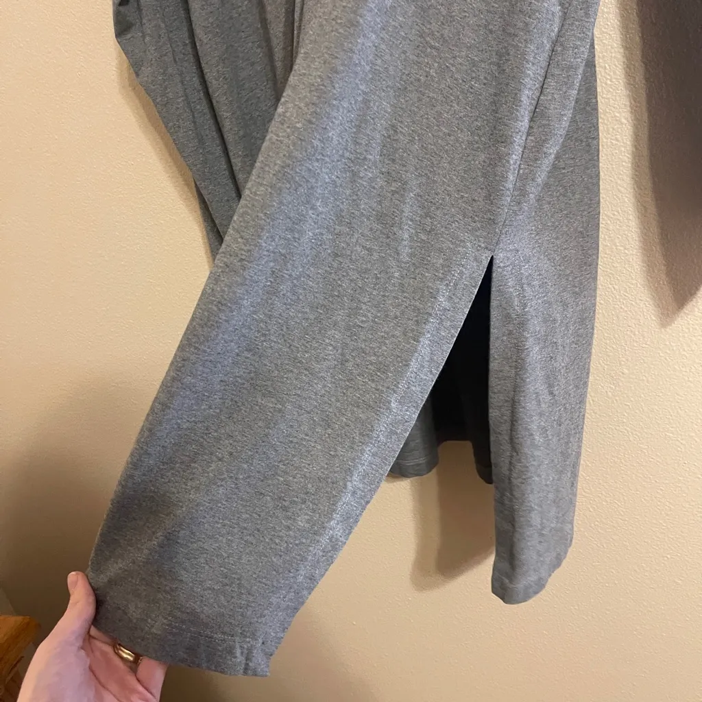 Eileen Fisher Women Organic Cotton Hooded Tunic Dress Sz M Gray Lagenlook - Image 5