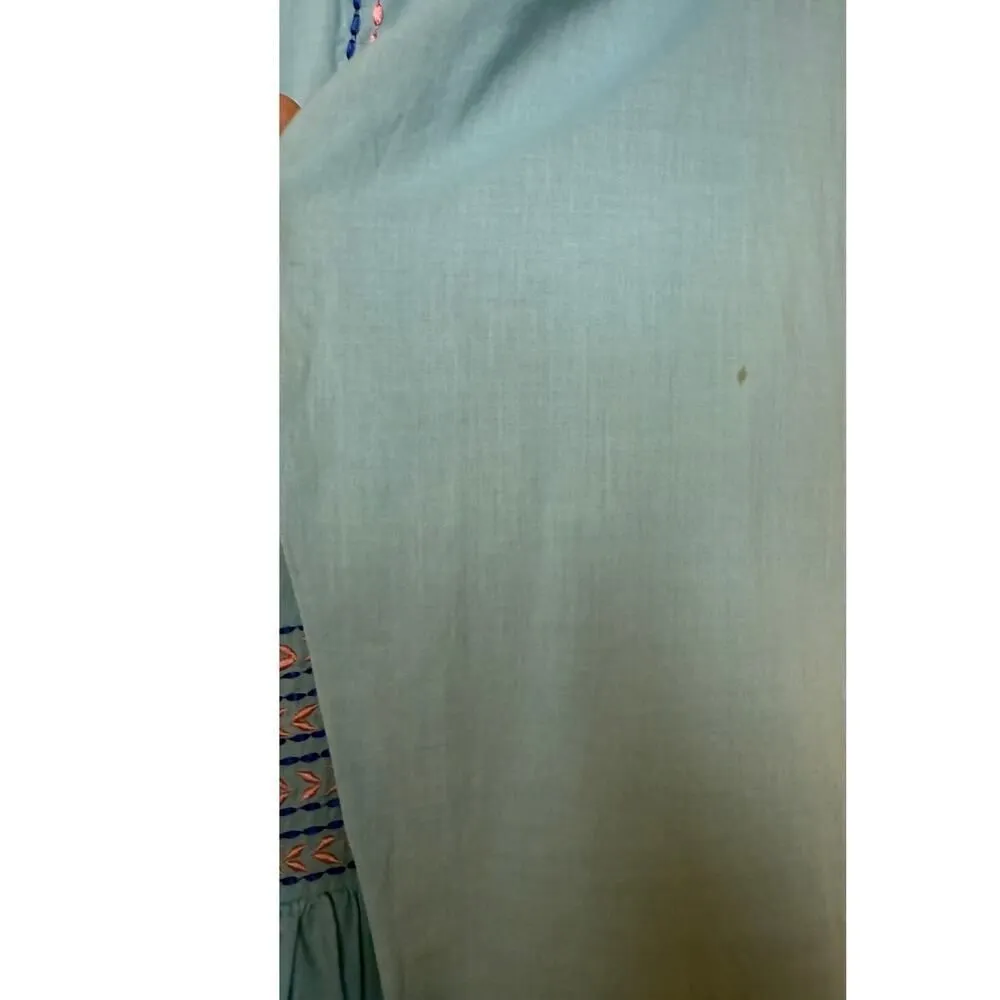 CeliaB Blue Mamma Embroidered Midi Tiered Dress Sz. S - Image 10