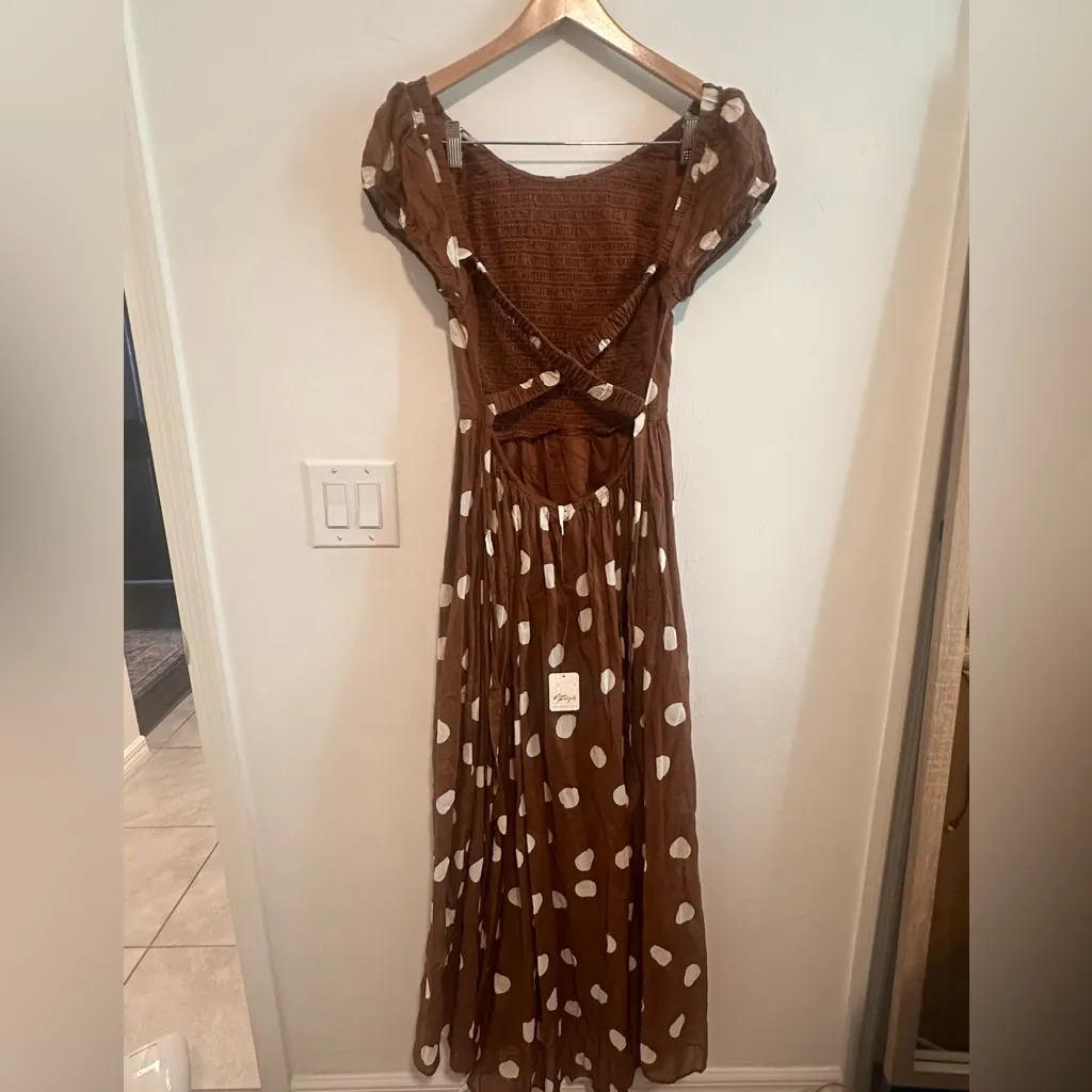 Free People Ultraviolet Dress in Oak Combo Sz M - Image 7