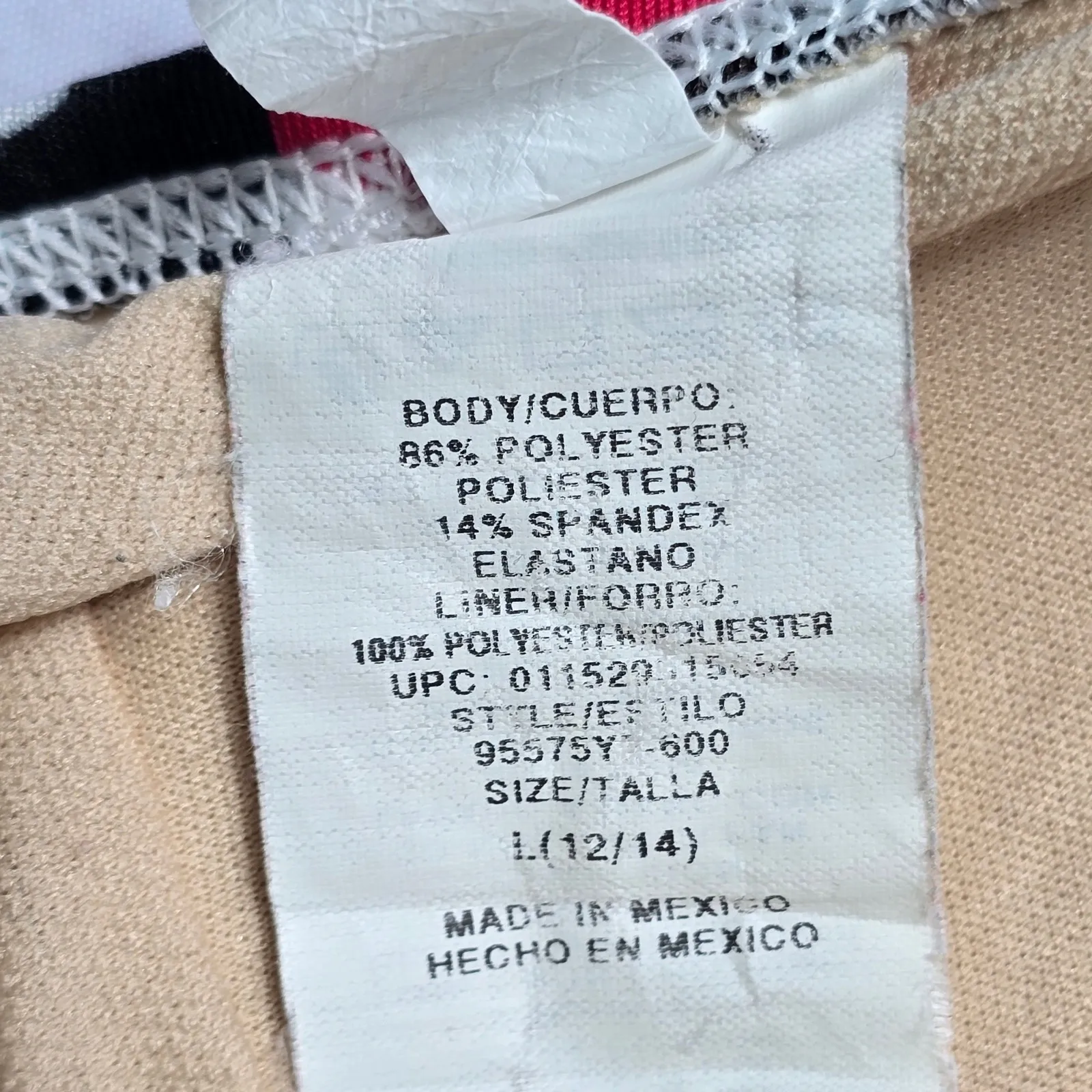 Catalina Red Halter Tie Padded Swim Sports Bra Beach Bralette Bikini Top L Large - Image 7