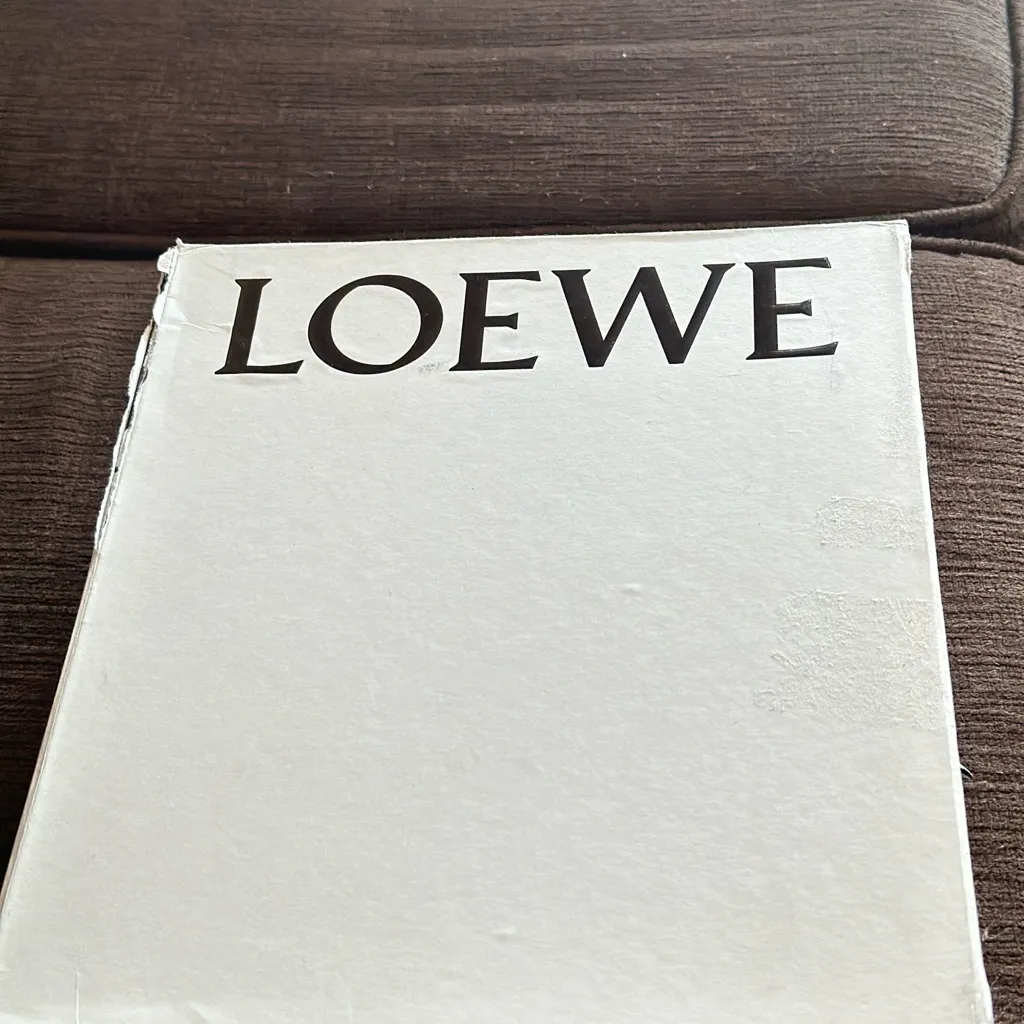 NWOT Authentic Loewe Turquoise calf-skin wedge women shoes/size6 - Image 4