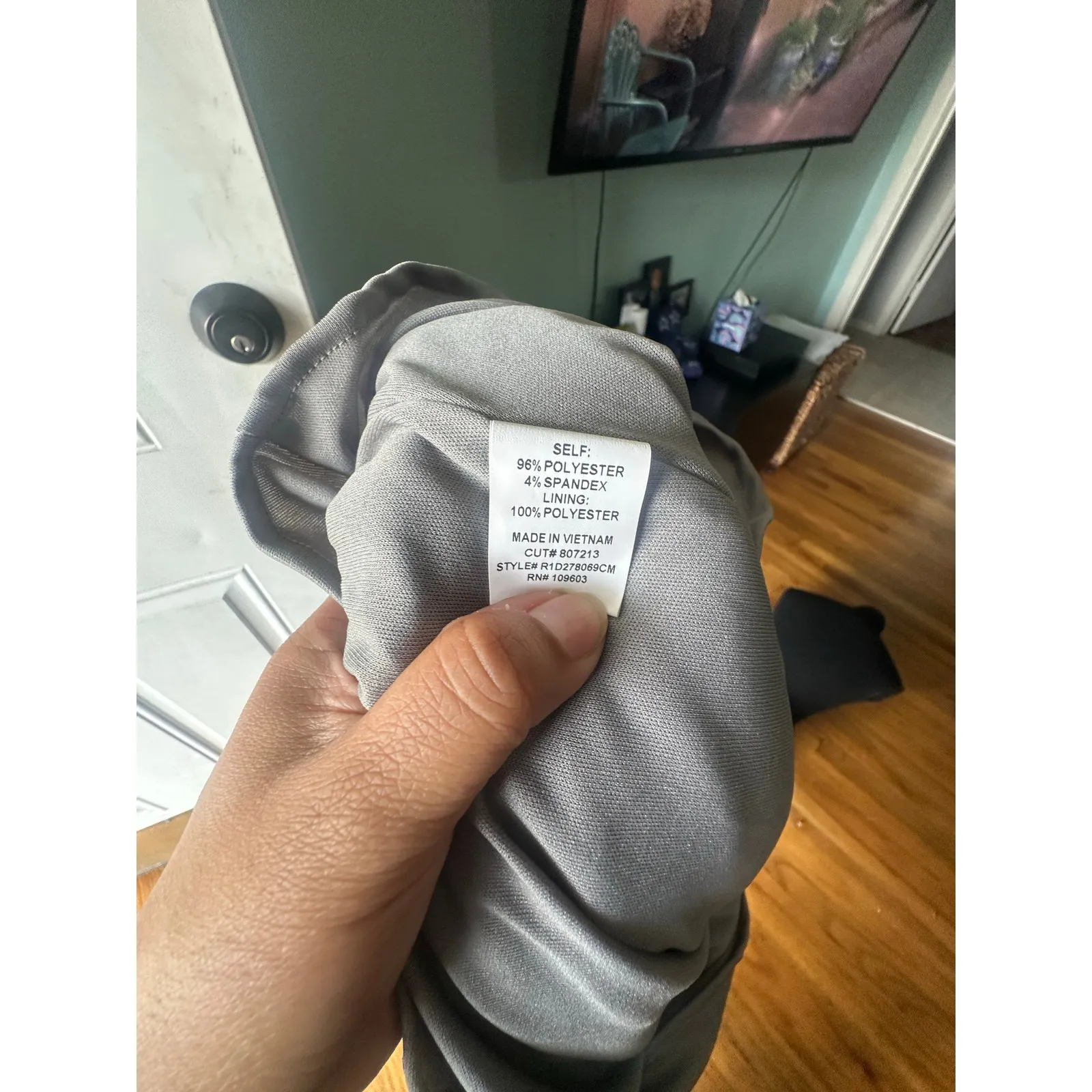 Chris McLaughlin Fit & Flare Dress – Gray & Burgundy Baroque Print Size 12 - Image 8