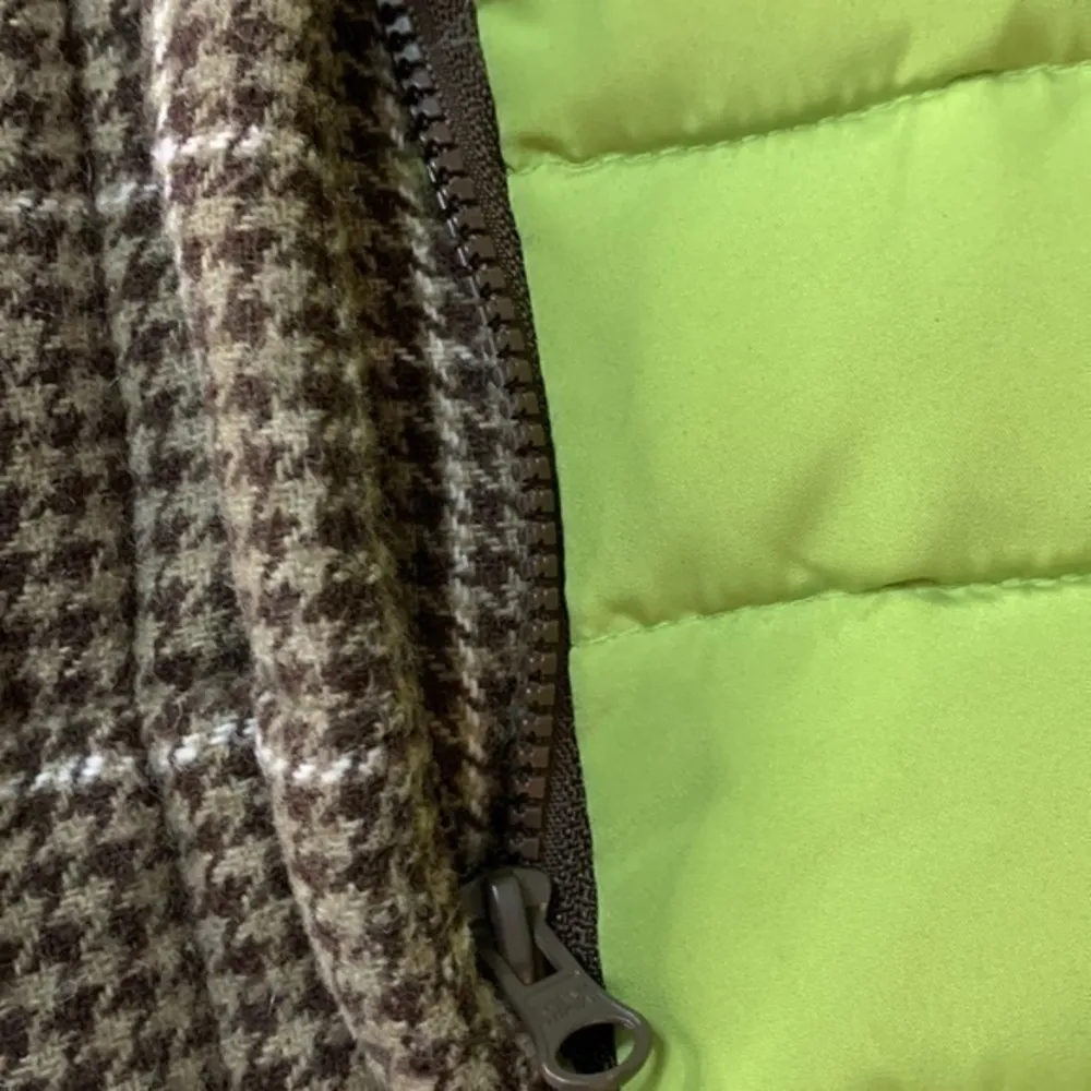 Ruff Hewn quilted vest with wool blend houndstooth accent M - Image 9