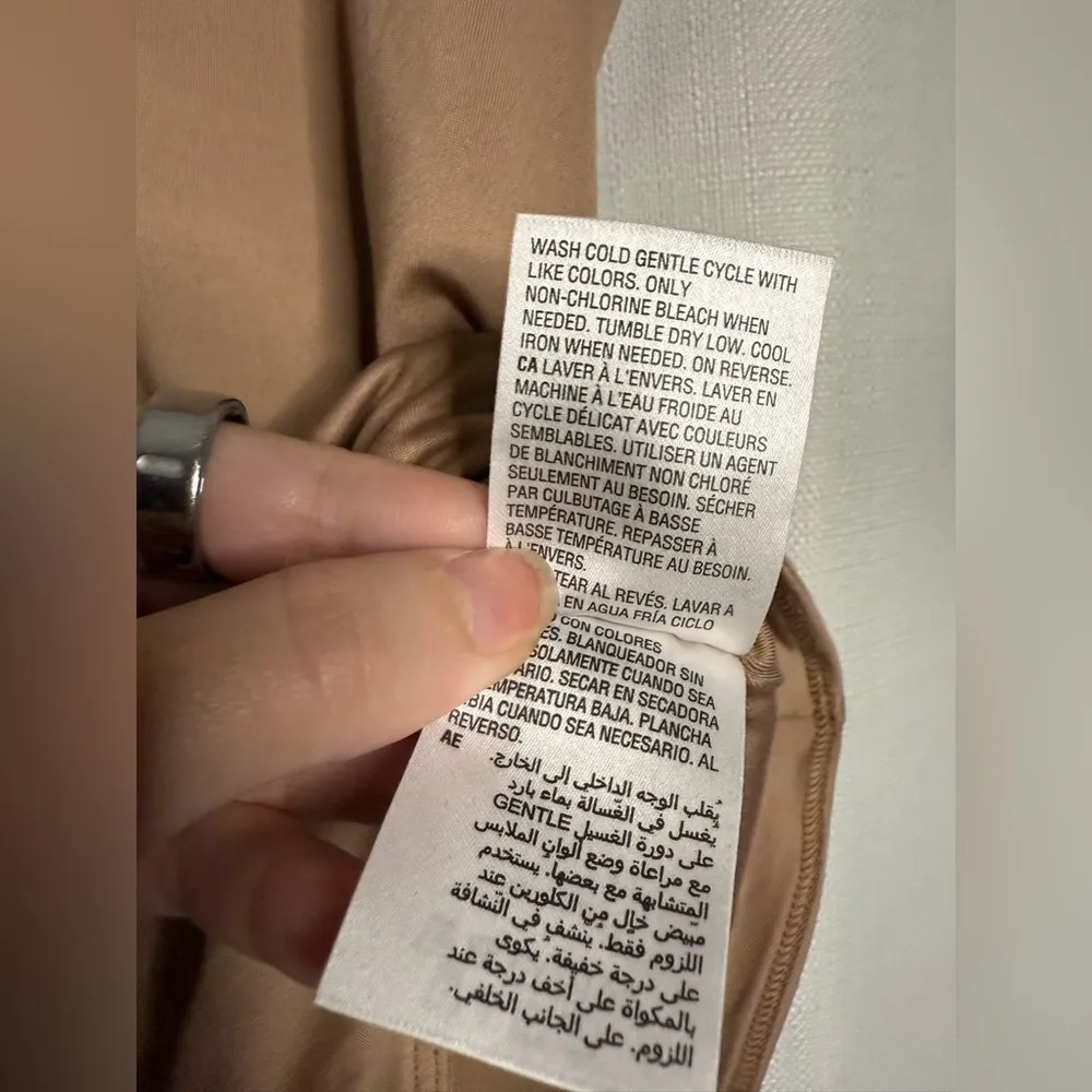 And Now This Light Tan Nude Tank Bodysuit Large - Image 9