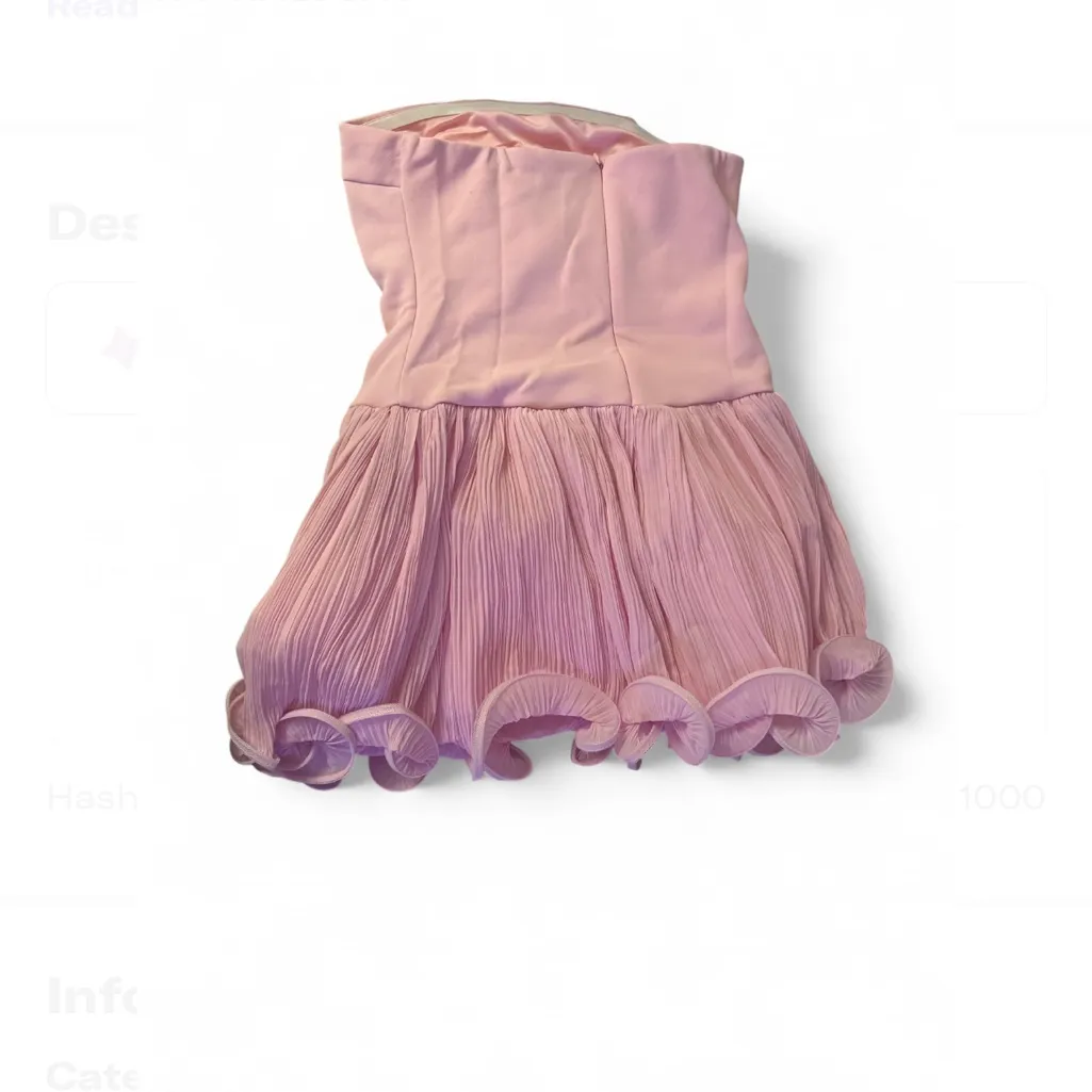 Hello Molly   one martini strapless romper pink medium NWT - Image 4