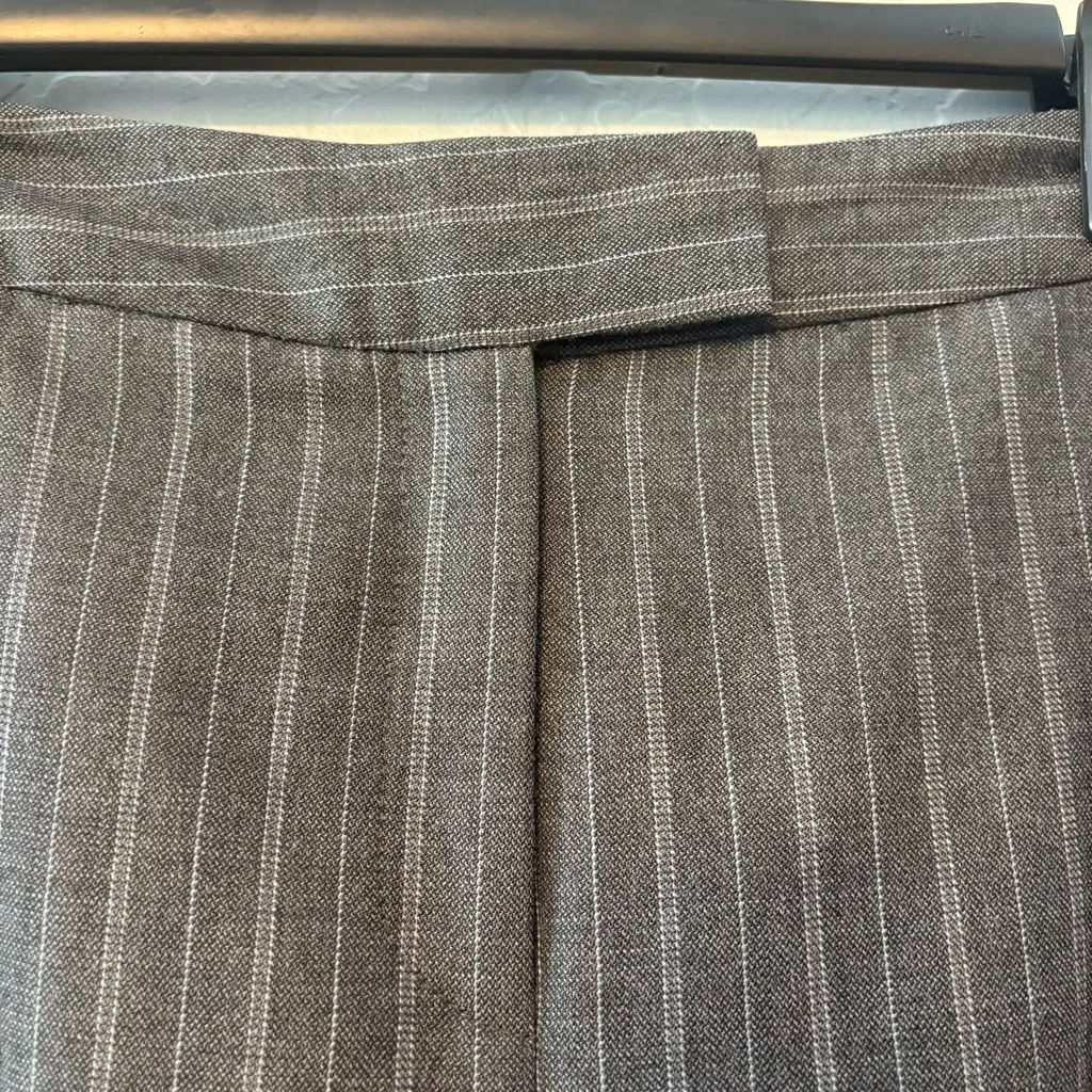 Pendleton 100% virgin wool gray white pinstripe dress pants size 18 - Image 8