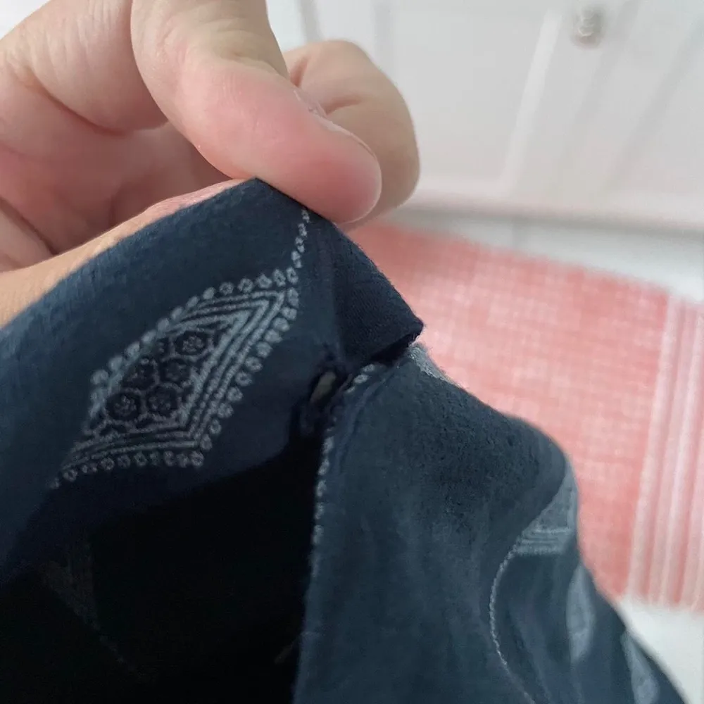 Cross over dress with button to pin it mini dress Blue - Image 5