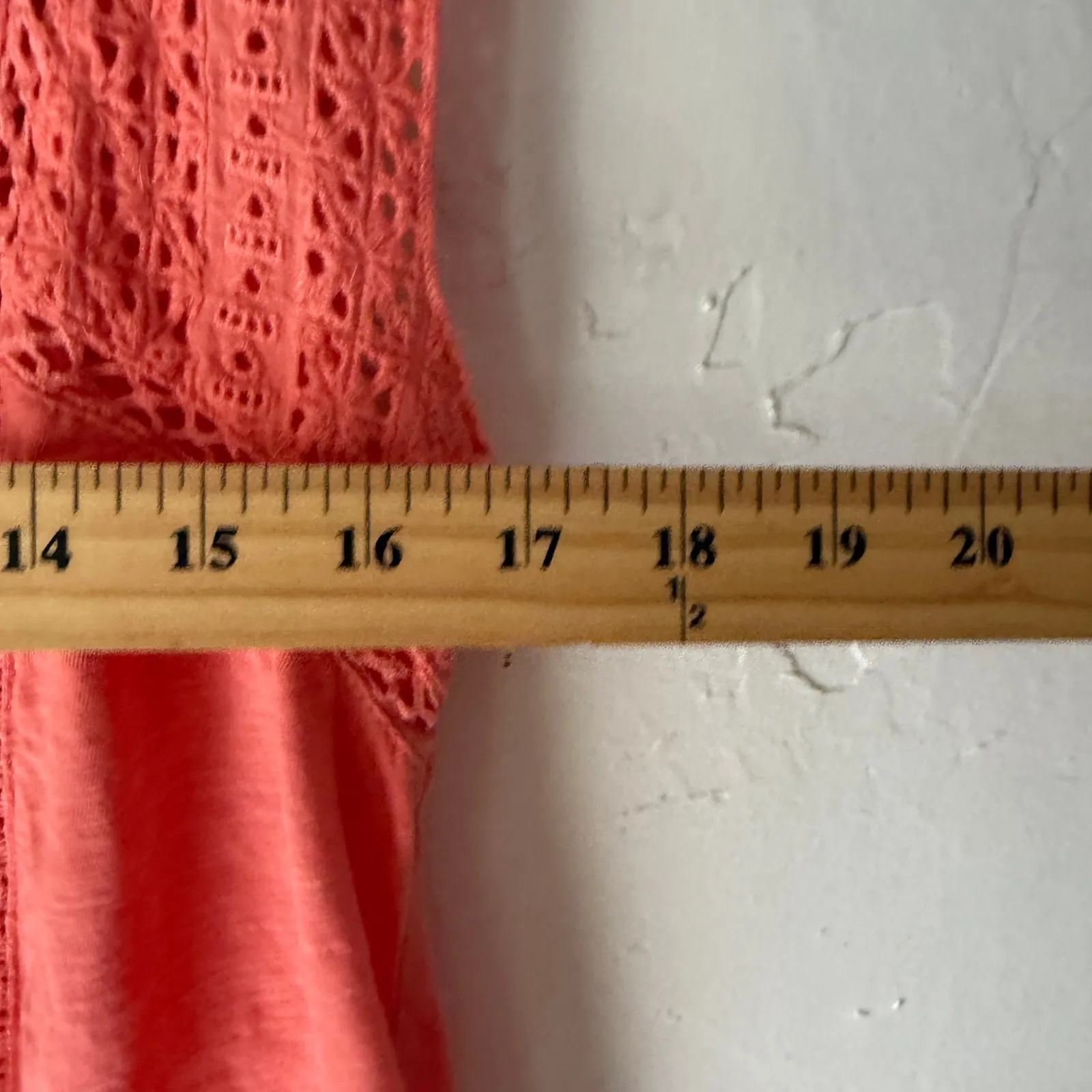 Sundance Coral Crochet Trim Sleeveless Top PS Petite Small‎ Cottage Boho - Image 7