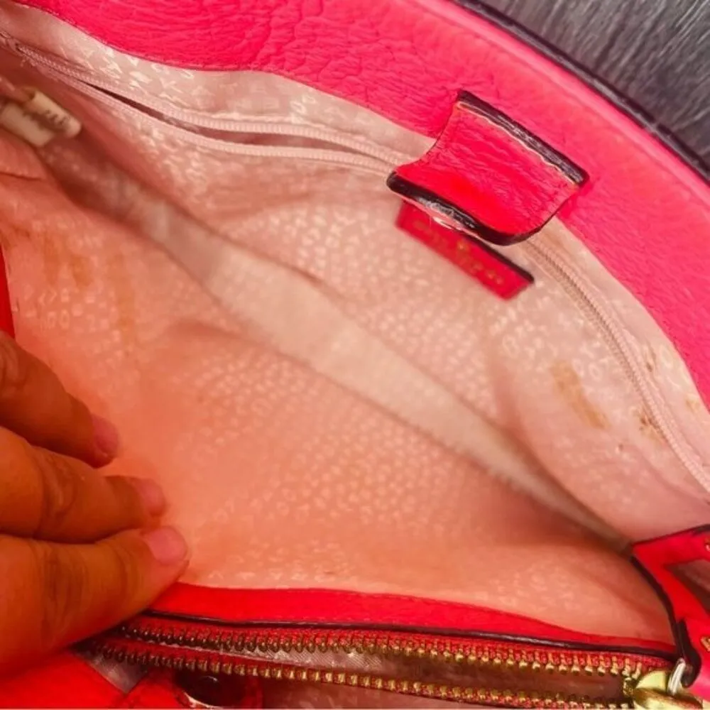 Kate Spade Perri Lane Romy Cabaret Pink Leather Satchel shoulder bag purse cross - Image 10