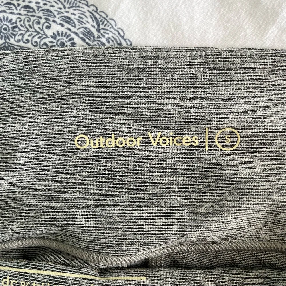 Outdoor Voices gray grey heathered leggings size small yoga pilates running hike - Image 2