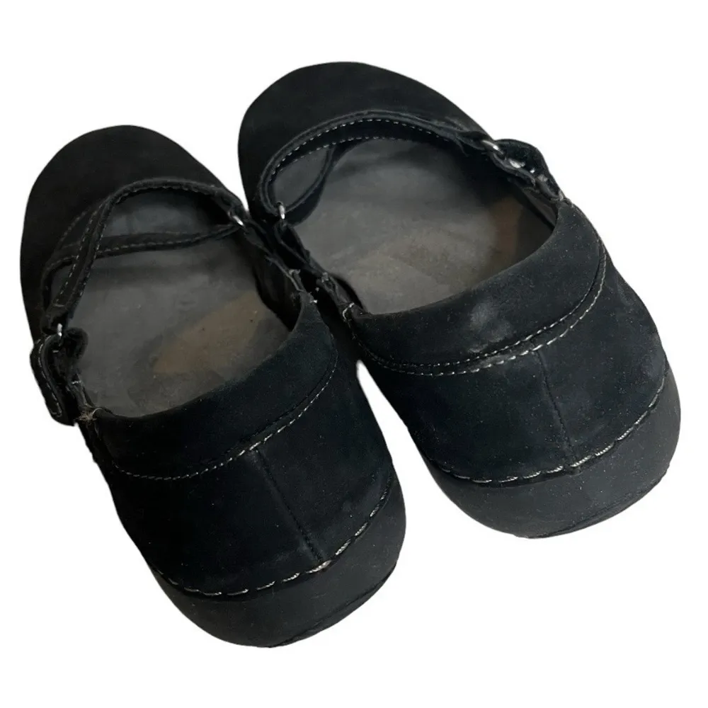 VIONIC Black Suede Mary Jane Shoes Adjustable Strap Hook & Loop Size 7 - Image 2