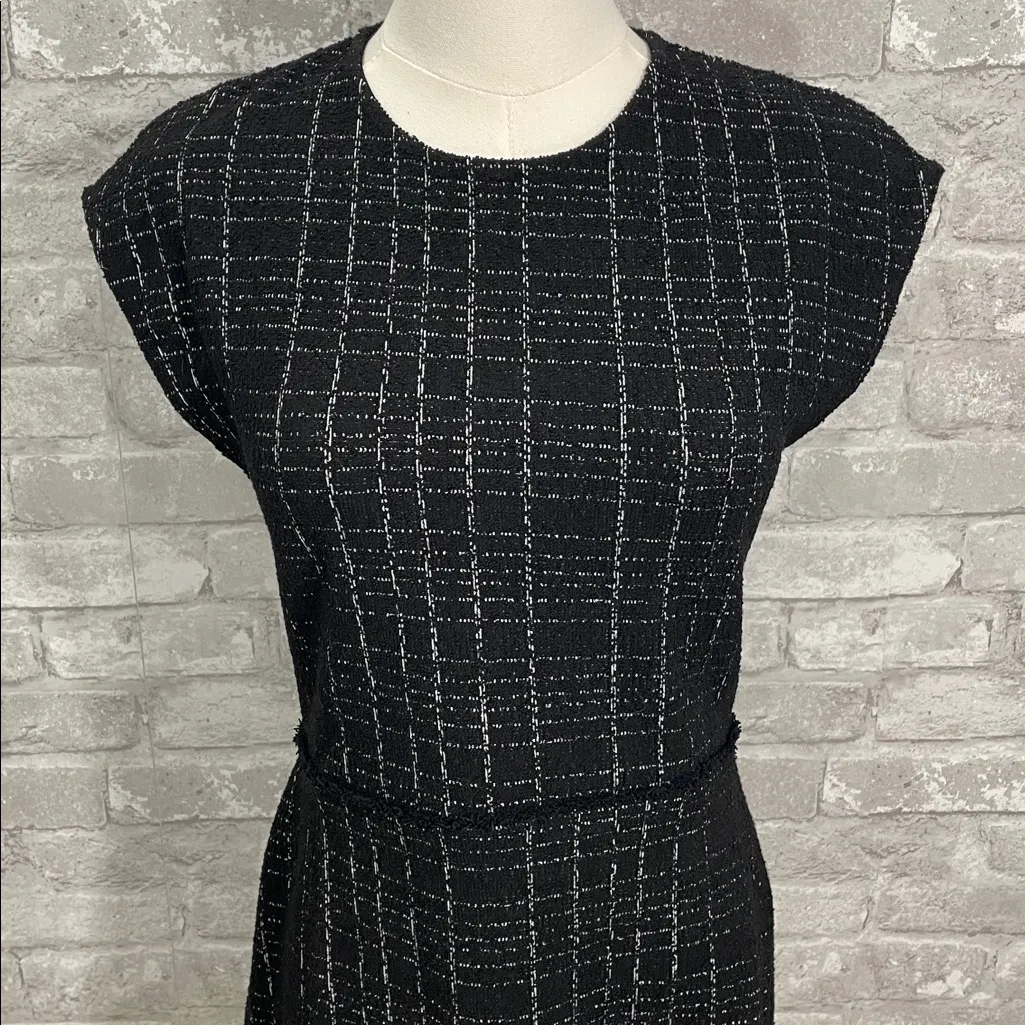 Zara Textured Jacquard Dress - Image 3