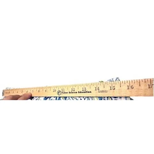 Blue Paisley Floral Wide Leg Pants L Boho Coastal Festival Beachy Resort Cruise Size L - Image 3