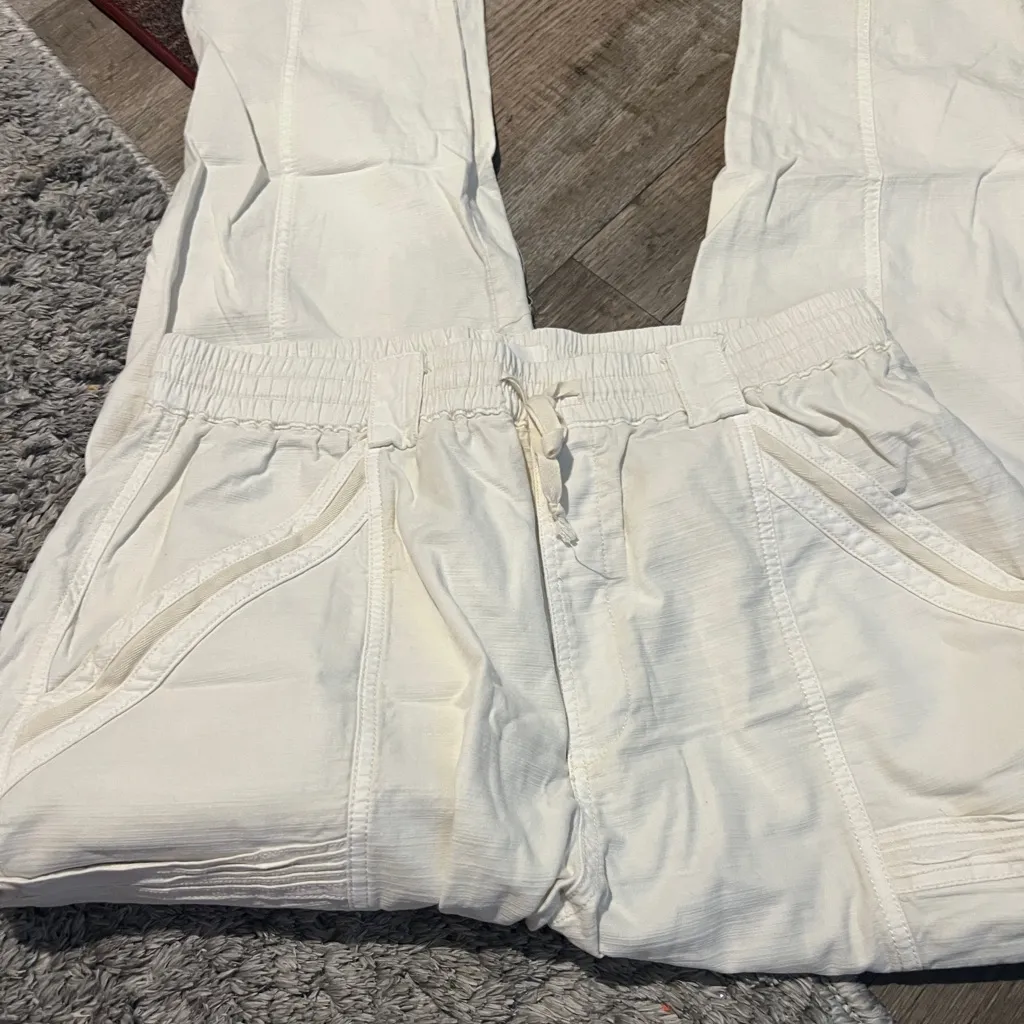 Anthropologie Cream carpenter Cargo Pants size 30 - Image 13