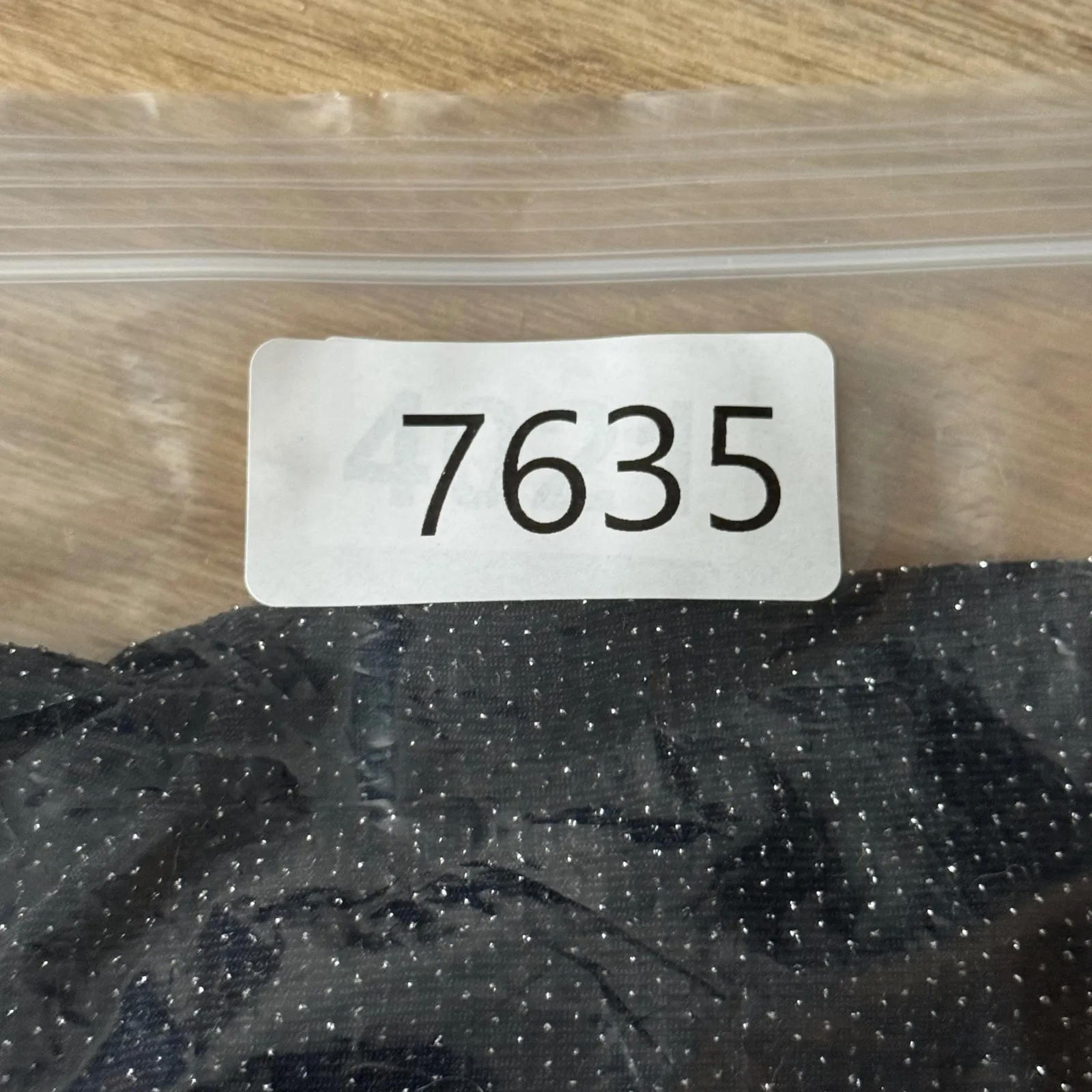 Alex Evenings 1X Black Silver Glitter Open Front Cardigan Gala Cocktail Party - Image 7