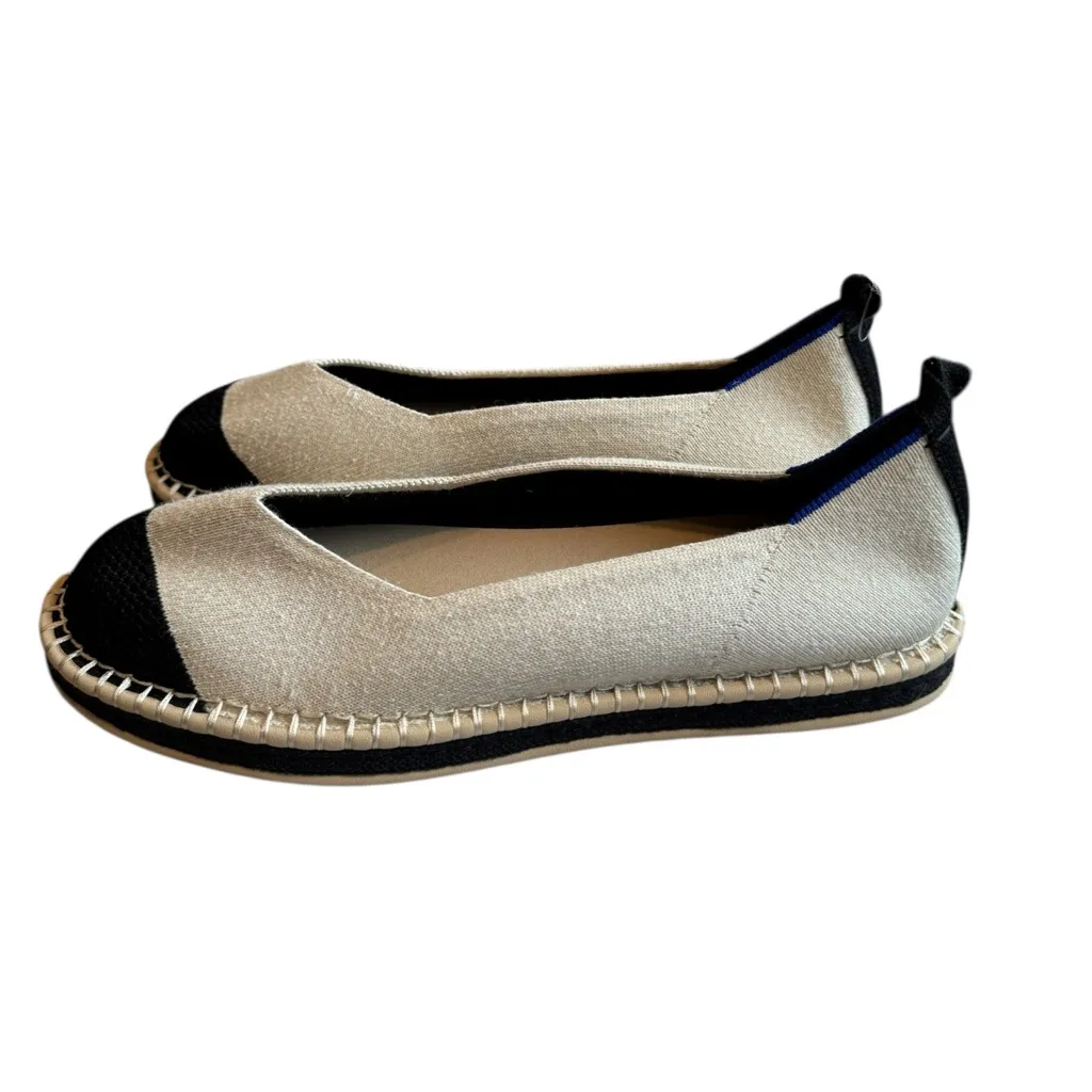 Rothy’s Espadrille Flat Hemp Cream/Black 10.5 - Image 3