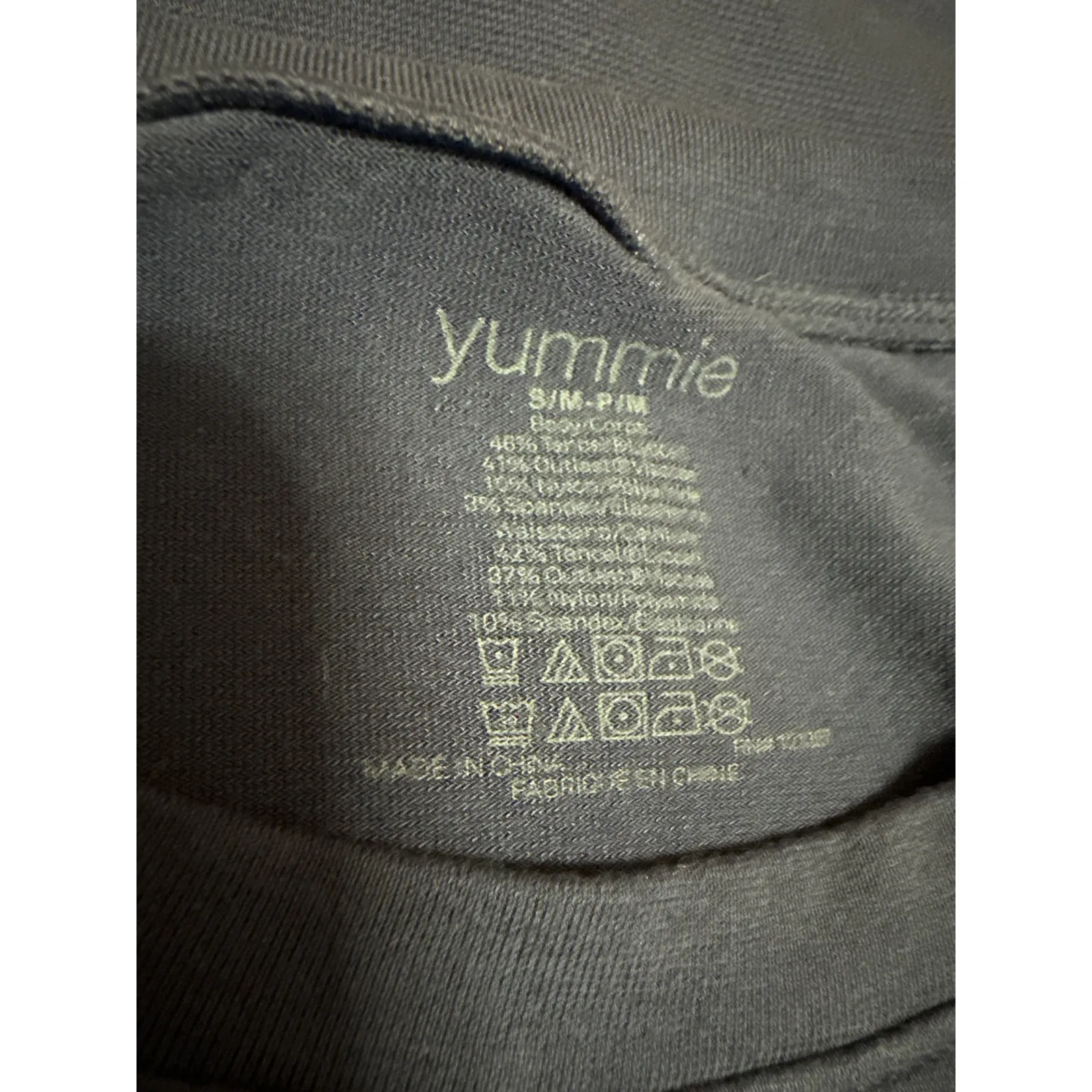 Yummie Women's Blue Short Sleeve Crew Neck Slim Tee T - Image 4