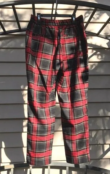 ZARA Plaid Ankle Pants - Image 2