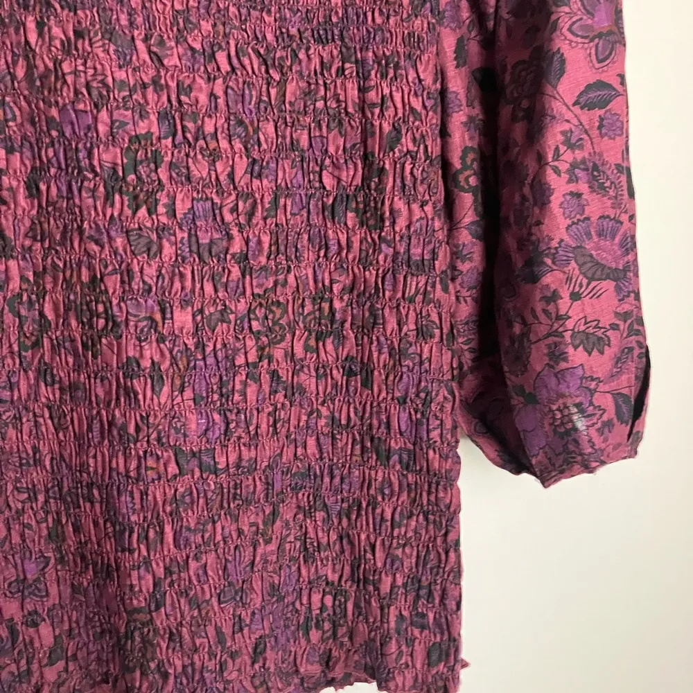 NWT Free People Maroon Purple Smock It To Me Mini Dress - Image 5