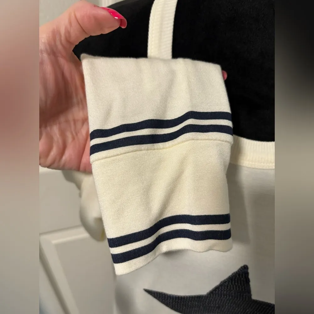 NWOT Venus Cold Shoulder Sequin Star Shirt/Sweater - Image 6