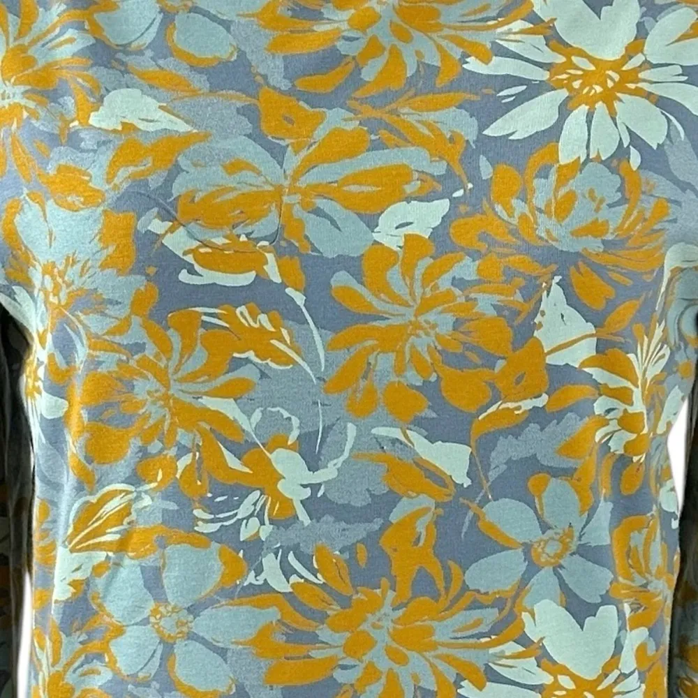 Pact Organic Fit & Flare Floral Daisy Abstract Midi Dress Size Medium NWT Spring - Image 2