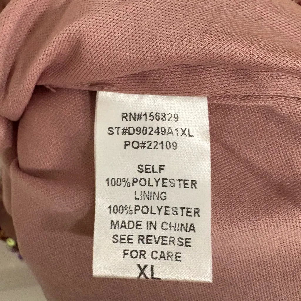 White Birch Pink Sequin Strapless Dress Size‎ XL - Image 8