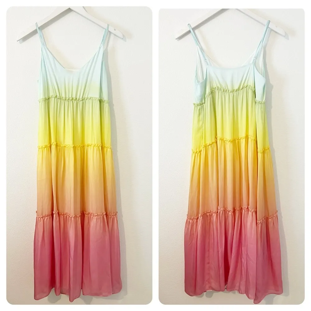 Cami NYC The Adrienne Dress Rainbow
Ombré Dress Silk Small S - Image 3