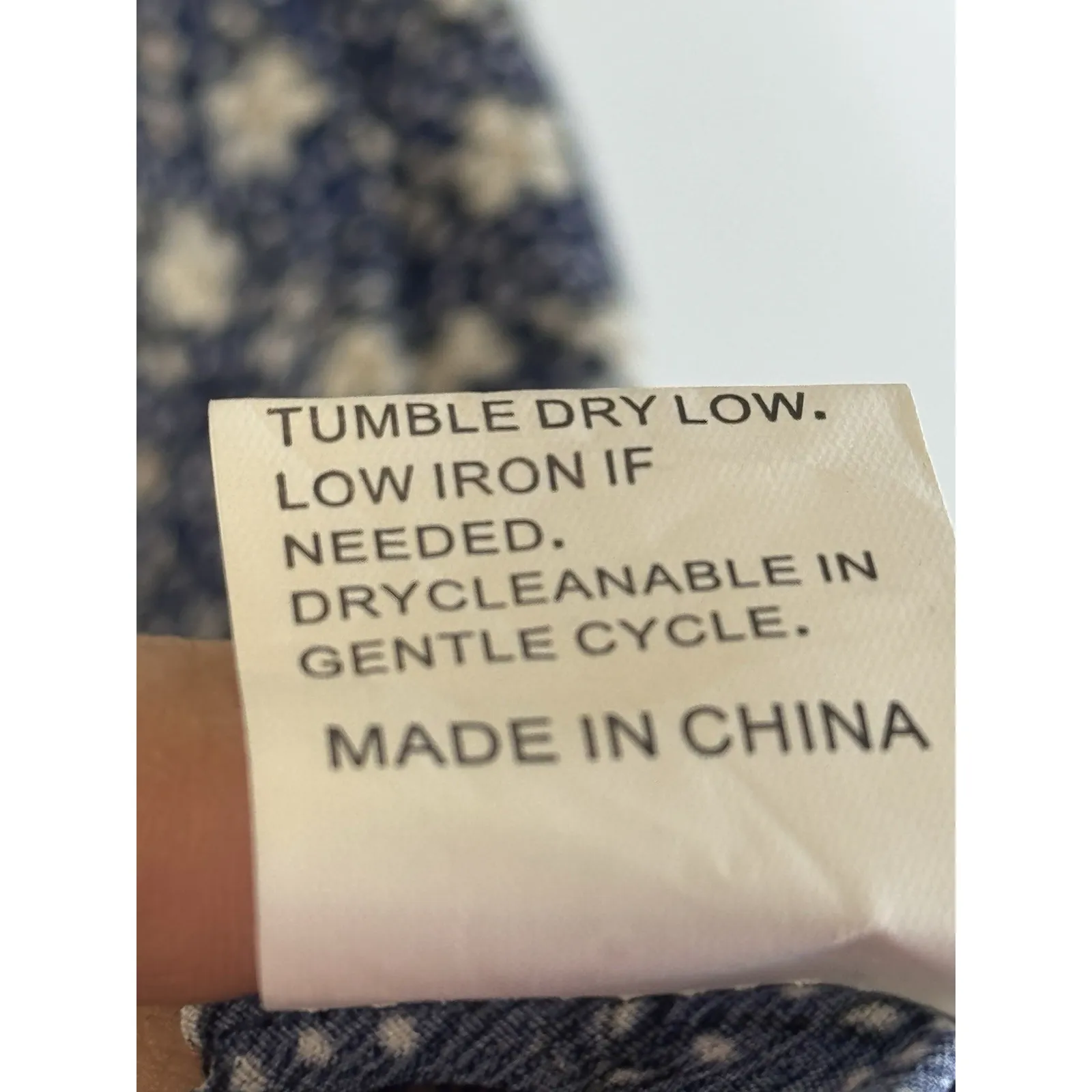 Droimp Blue Floral Print Button Up V Neck Short Sleeve Midi Dres M Size M - Image 6